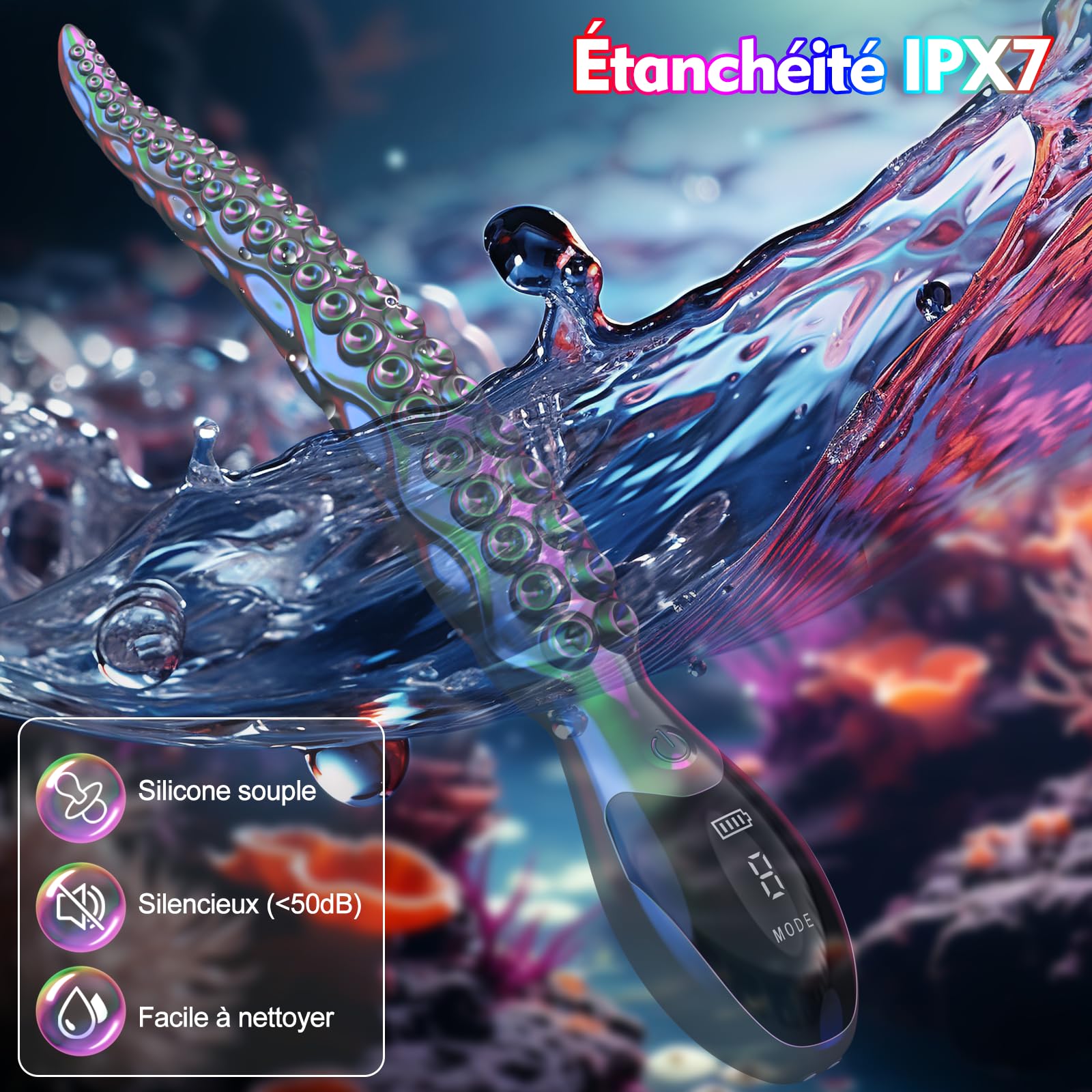 Sex Toýs Femme Gode Vibromasseurs - Vibromasseur Femme Clitoridien Puissant Avec 9 Modes de Vibration & Écran LED,Gode Vibro Masseur Plug Anal Sex Toys Couple,Gode Vibro Masseur Plug Femme Débutante.