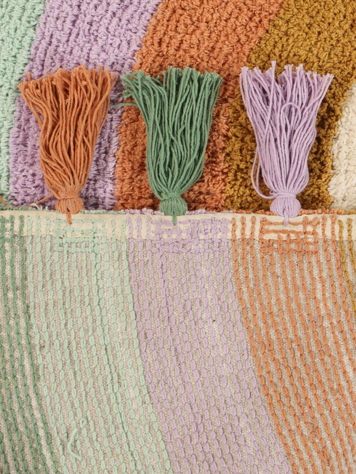 RugVista Cute Rainbow Kinderteppich, 55 x 100 cm, Mehrfarbig | Moderne, Kinder, Mittlerer Stapel, Maschinenwäsche, Oeko-Tex 100, Ohne gefährliche Chemikalien, Kinderzimmer
