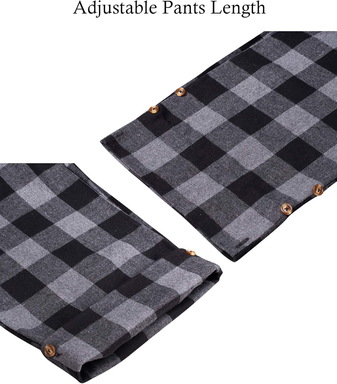 Alimens & Gentle Mens Heavyweight Flannel Plaid Pajama Pants 100% Cotton Sleep Lounge Pant - Image 3