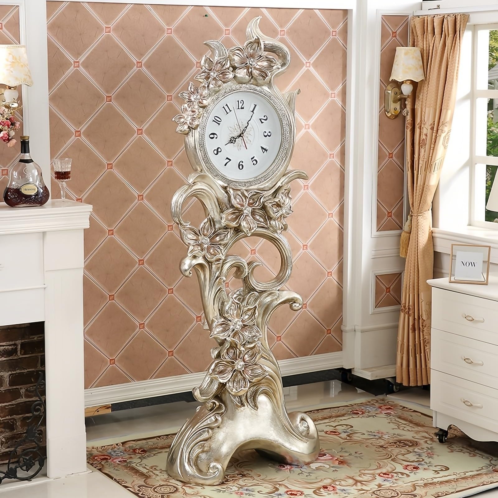 Decorativo Reloj de pie Estilo Europeo silencioso para la Oficina