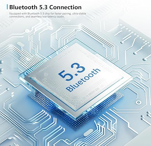 Miniatura 3 de Auriculares inalámbricos, auriculares Bluetooth 5.3, semi-intraurales con cancelación de ruido AI, tiempo de reproducción de 24 horas, ajuste