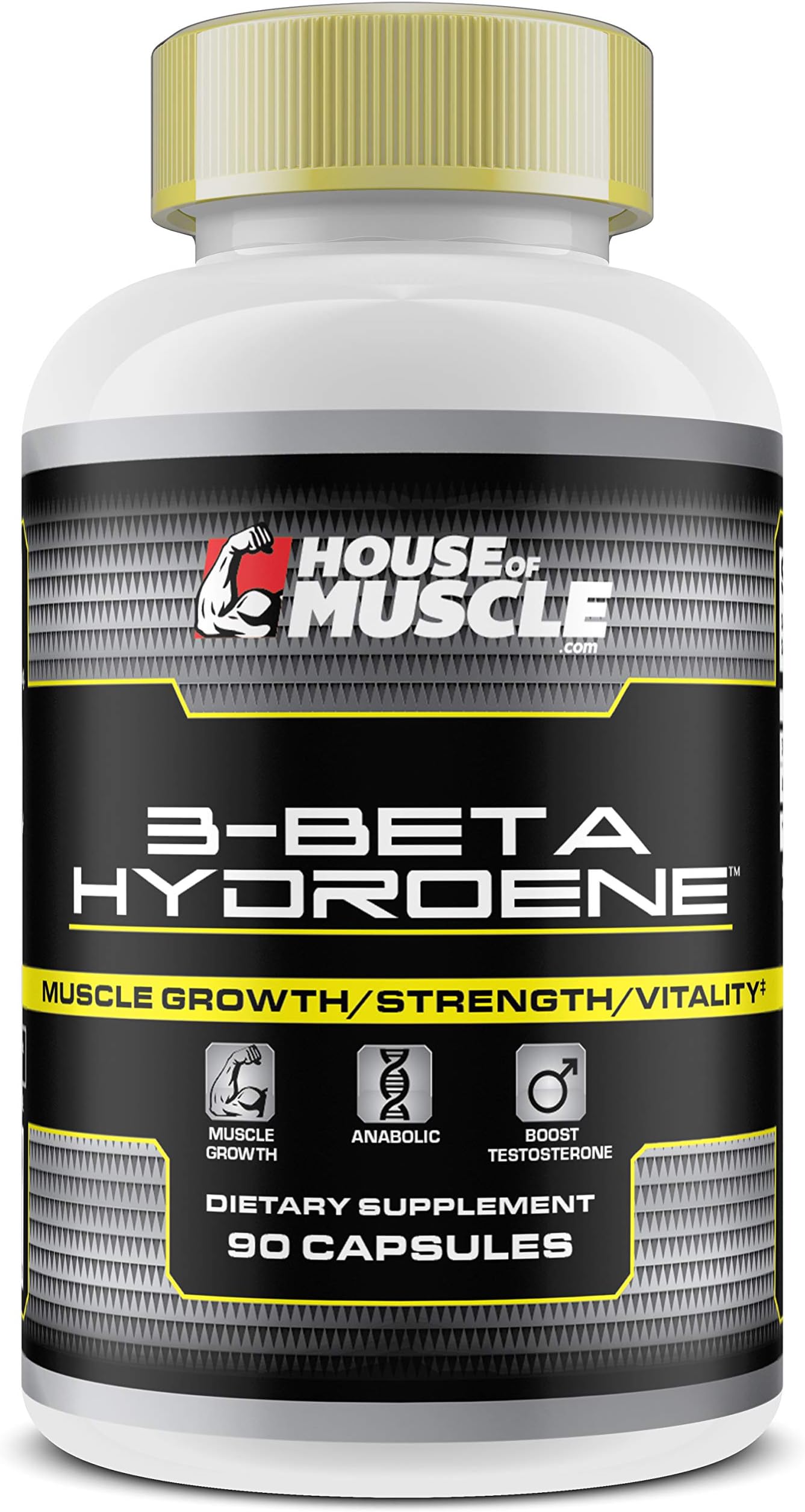 3-Beta-Hydroene - Muscle Building Supplement - 90 Capsules - Muscle Growth - Anti-Catabolic - Anabolic - Boost Testosterone