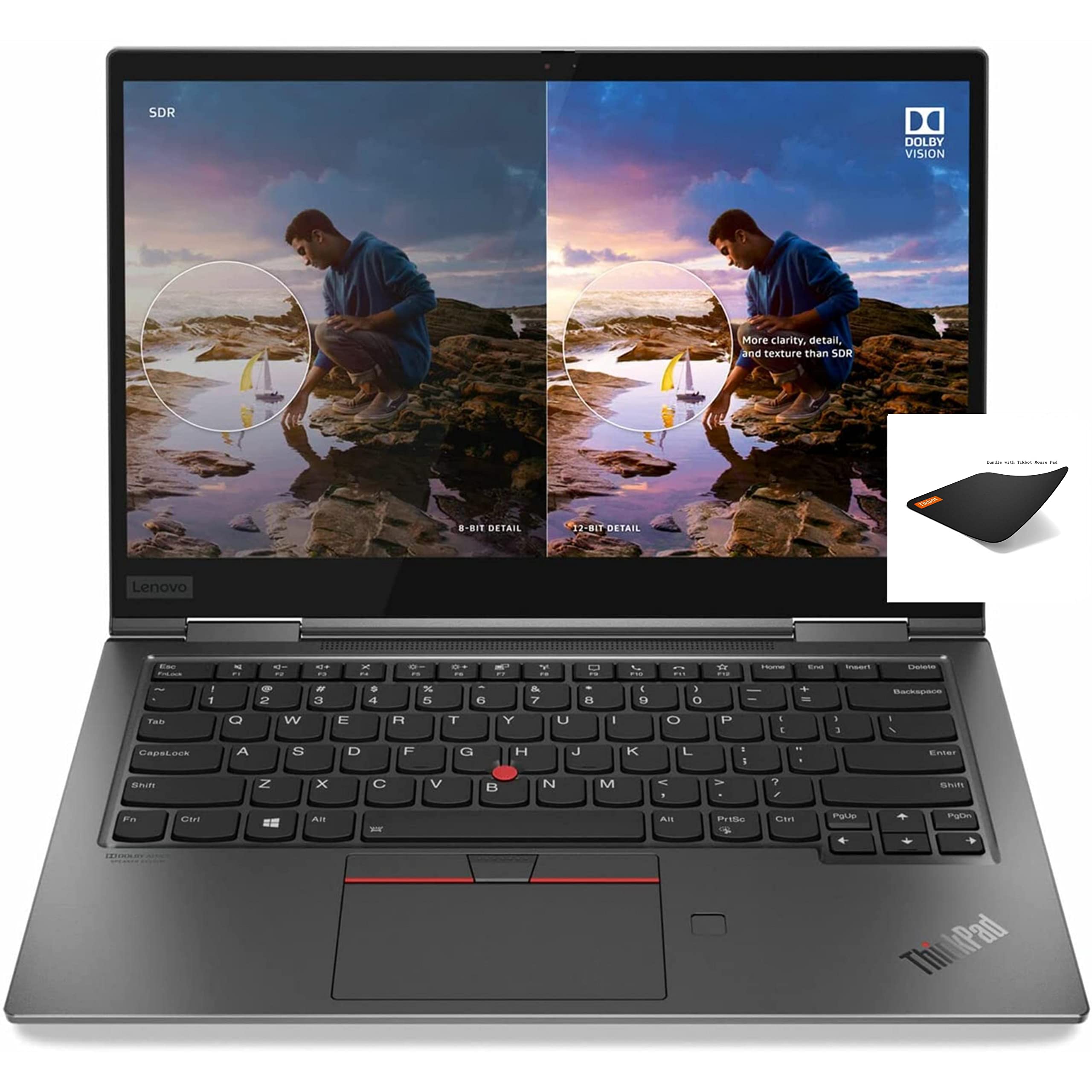 Lenovo ThinkPad X1 Yoga Gen5 2-in-1 Light Laptop, 14" FHD IPS 400nits Touchscreen, i5-10210U 4.2GHz