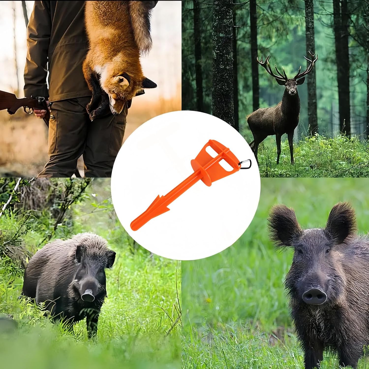 3 Pcs Hunting Butt Out Tool - Portable Hunting Accessory,Field Dressing Knife,Multifunctional Animal Anal Dressing Tool,Hunting Accessories for Deer Large Animal Livestock Anal Cleaning
