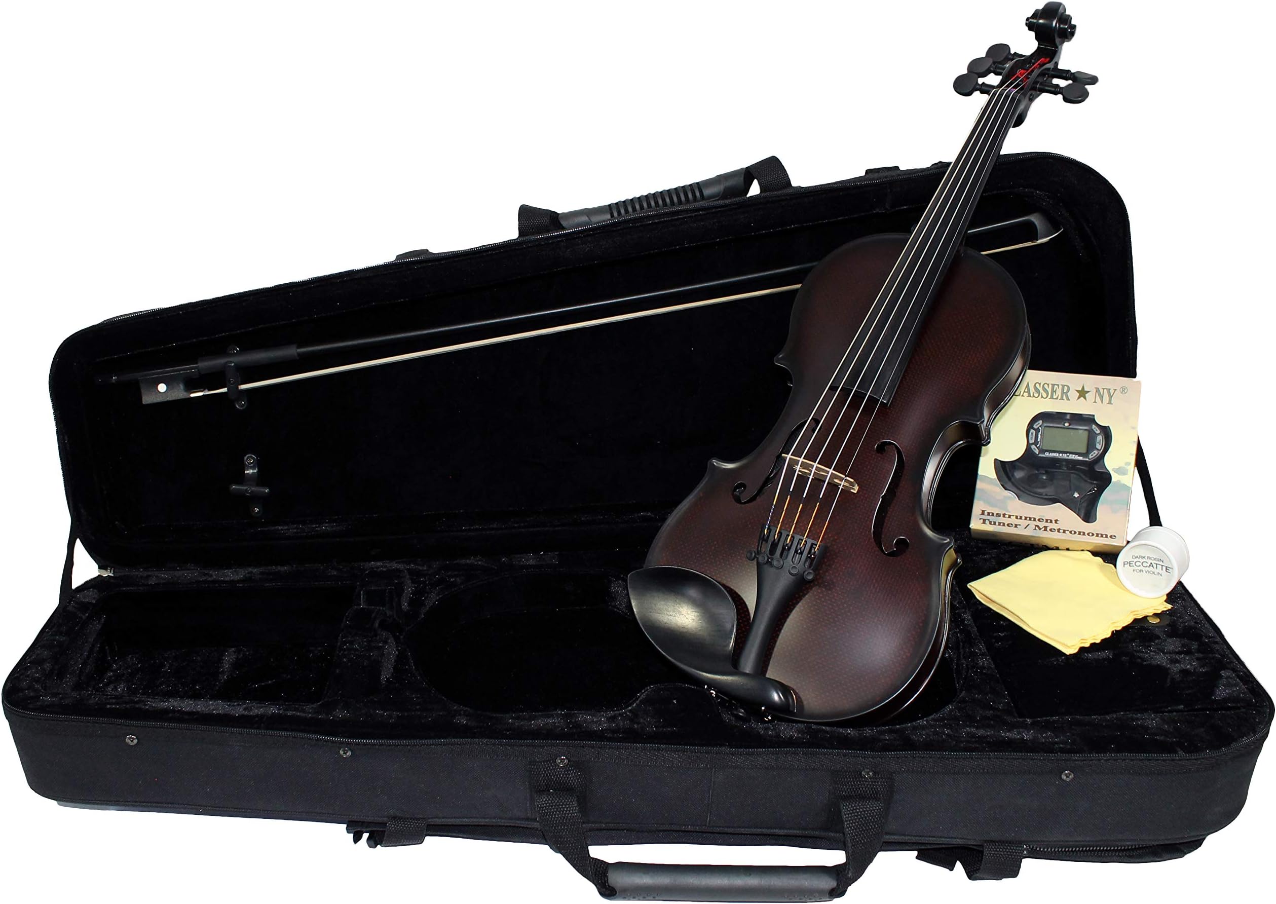 GlasserCarbon Composite Acoustic Violin (Standard (Brown-Orange), 4/4 Five String Outfit)