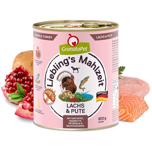 Foto 2 de 7 de GranataPet Liebling's Mahlzeit Salmón y Pavo, Comida húmeda para Perros
