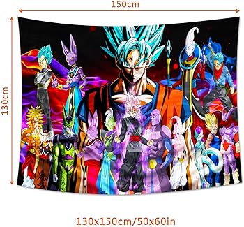 Amazon.co.jp: Zhongyu 龙珠ドラゴンボールタペストリー壁掛け, 130 x