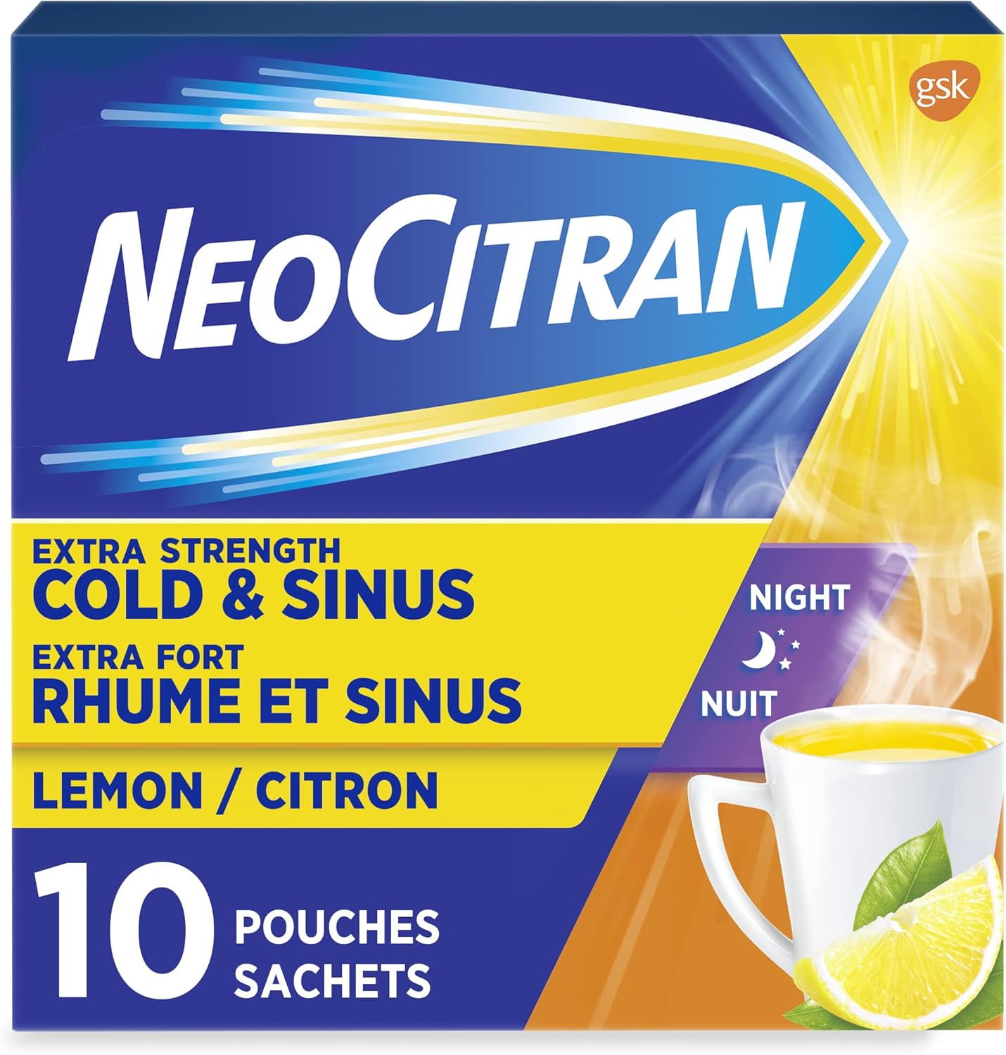 NeoCitran Extra Strength Cold & Sinus Medicine for Headache, Pain and