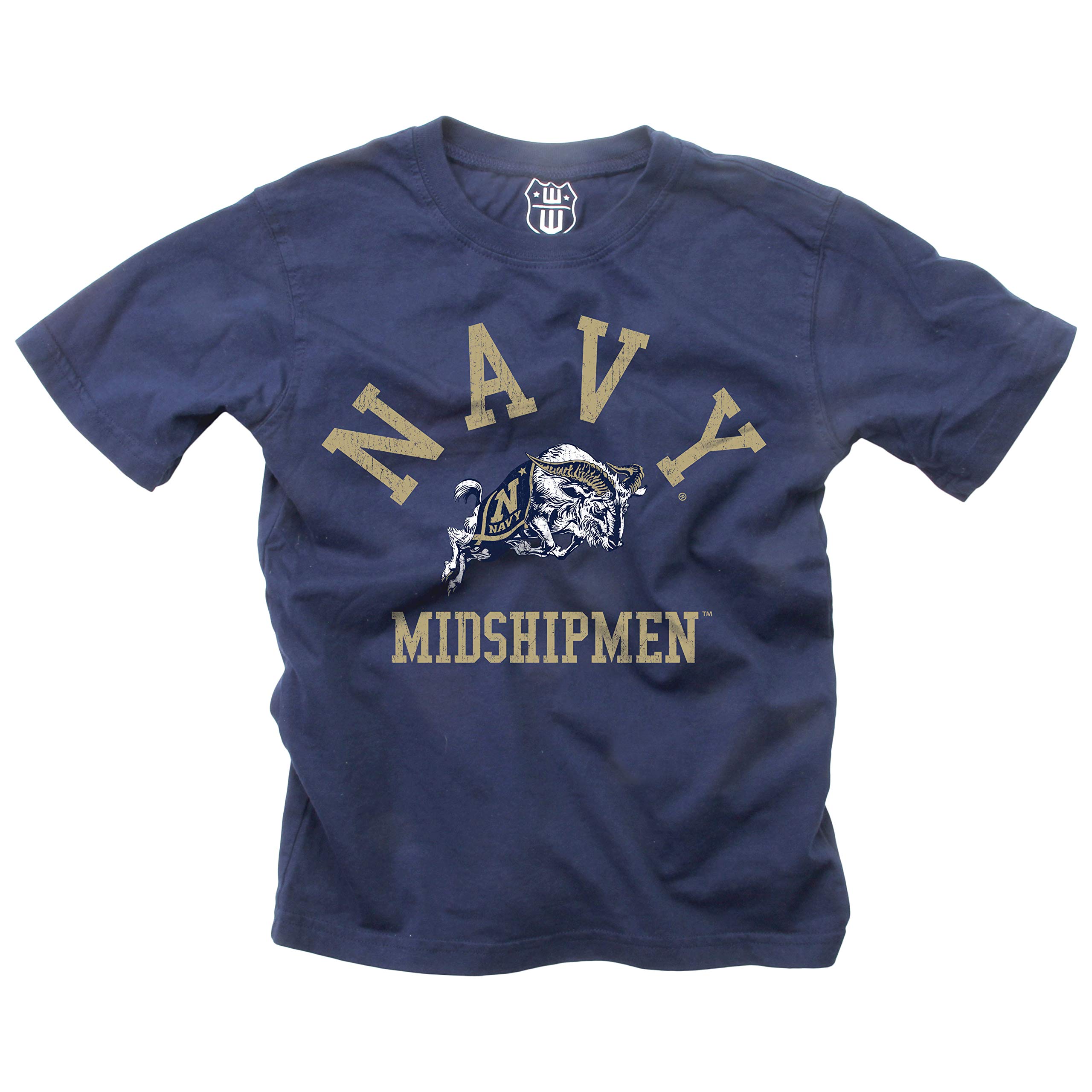 Wes and Willy NCAA Kids S/S Organic Cotton Tee Shirt, North Carolina Tar Heels, L, NC Blue — view 25
