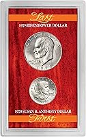 Vista 1 de American Coin Treasures Último dólar de Eisenhower y primer dólar de Susan B. Anthony