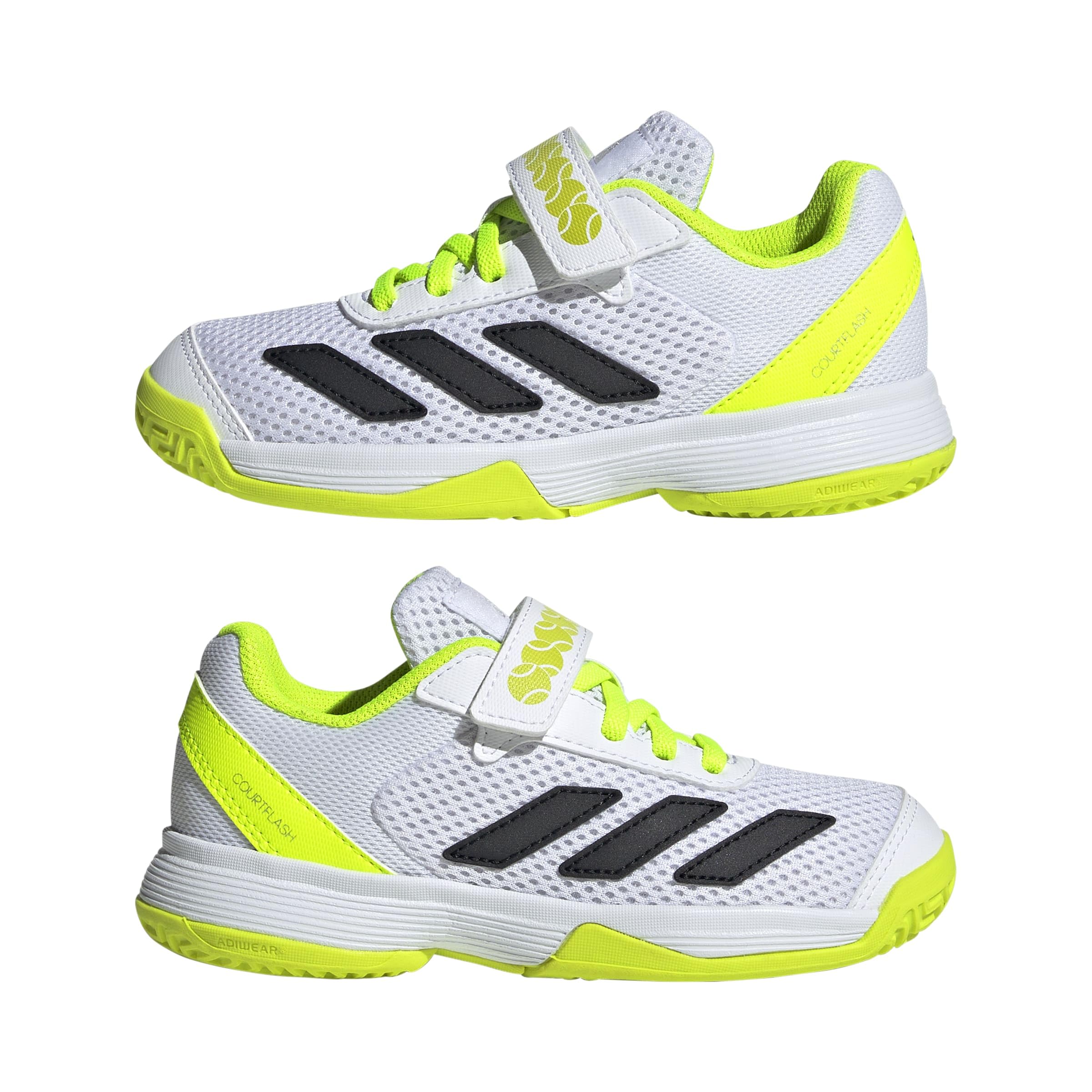 adidas Unisex Kids Courtflash Hook-and-Loop Tennis Shoe