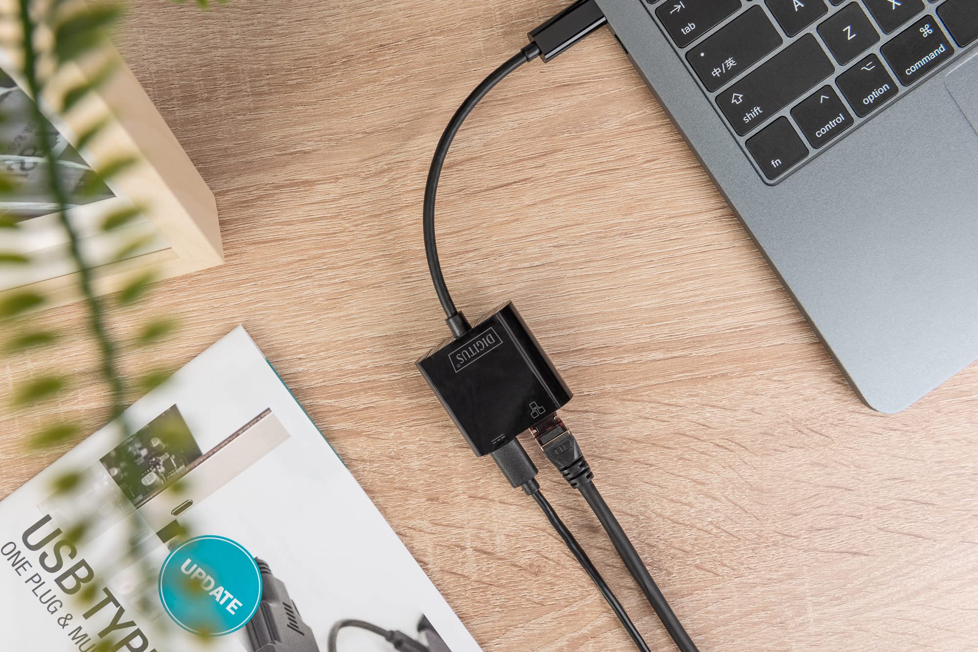 DIGITUS DN-3027 adapter USB typu C Gigabit Ethernet z obsługą Power Delivery