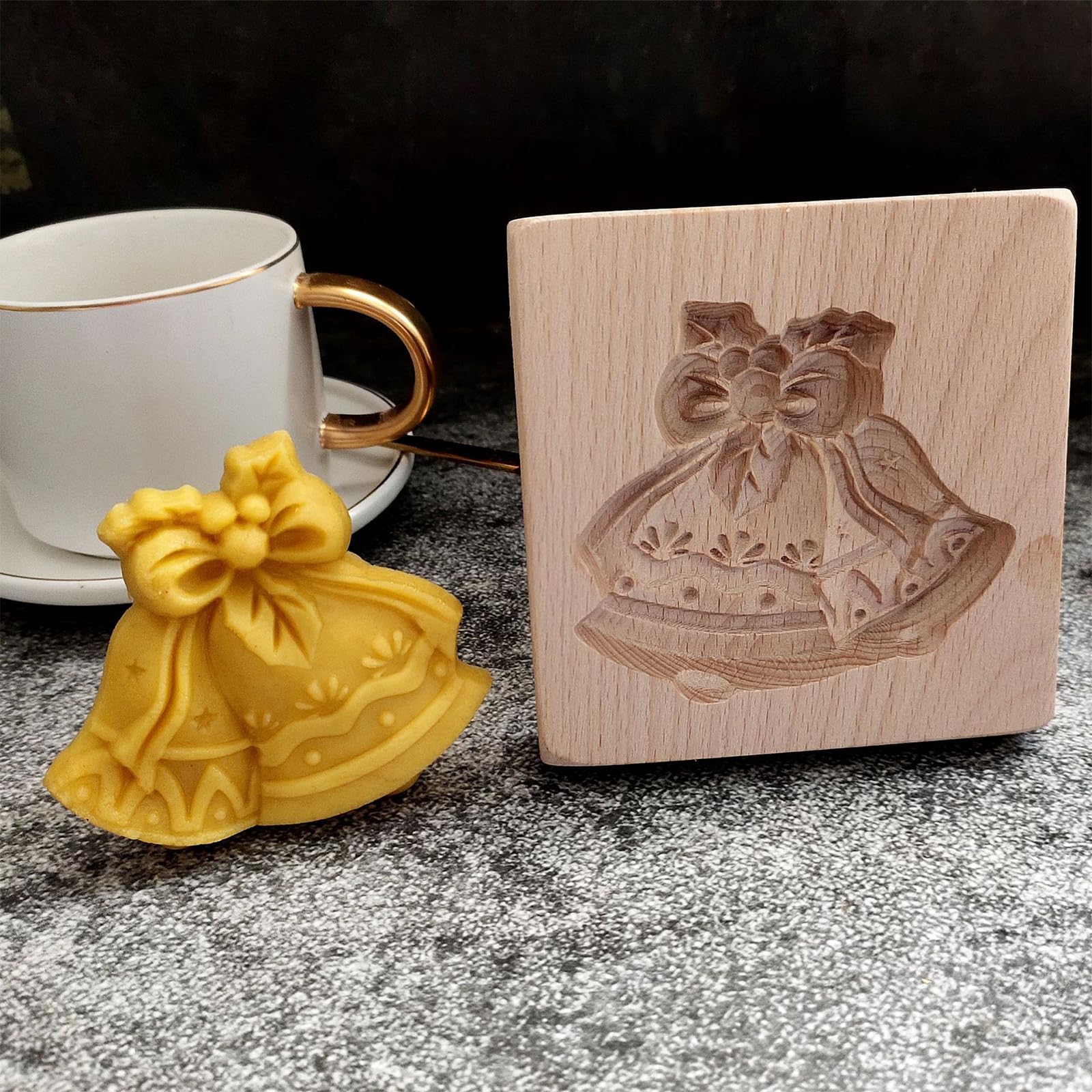Ausstechformen aus Holz, Lebkuchenform, lustiges Tier, Weihnachtsplätzchen, Backzubehör für Zuhause, Bäckerei (3–5 Stück) (Christmas-B)