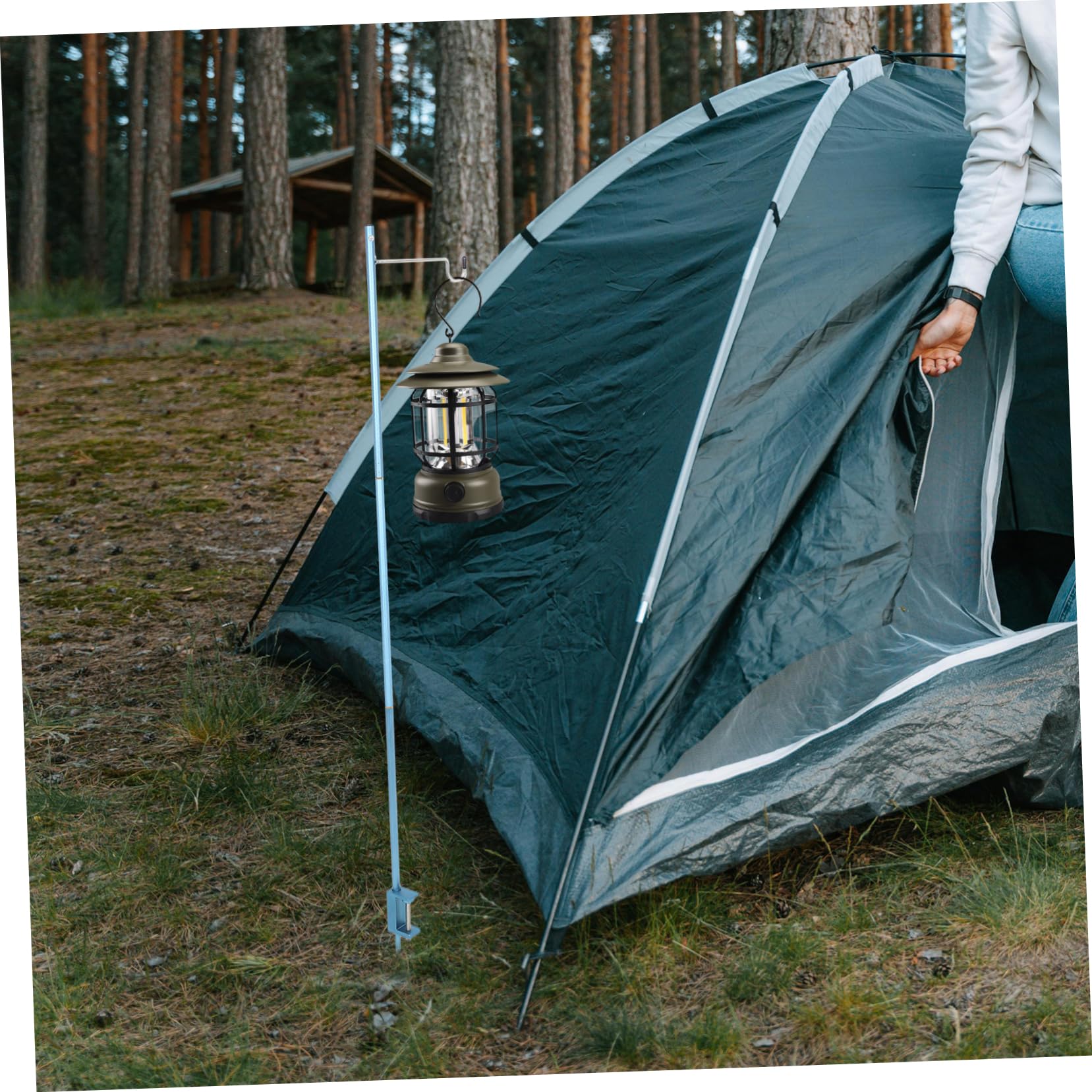 Happyyami Aluminum Alloy Camping Light Stand Multi-Functional Portable Lamp Holder for Outdoor