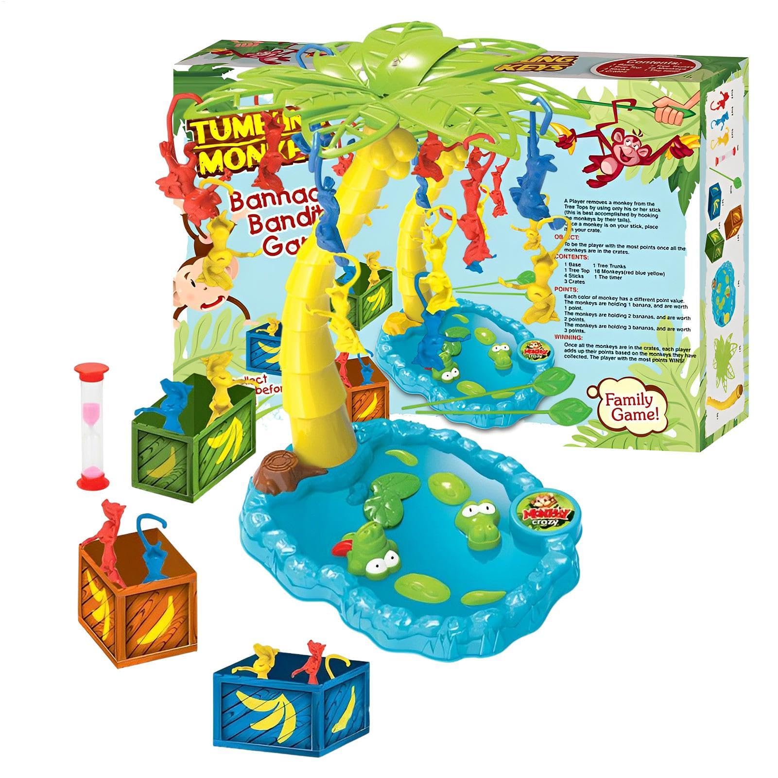 Erconsso Monkey Around Toddler Game | Monkey Around Balancing Game | Educational Tabletop Toy Parent-Child Home Decor for Beach & Camping