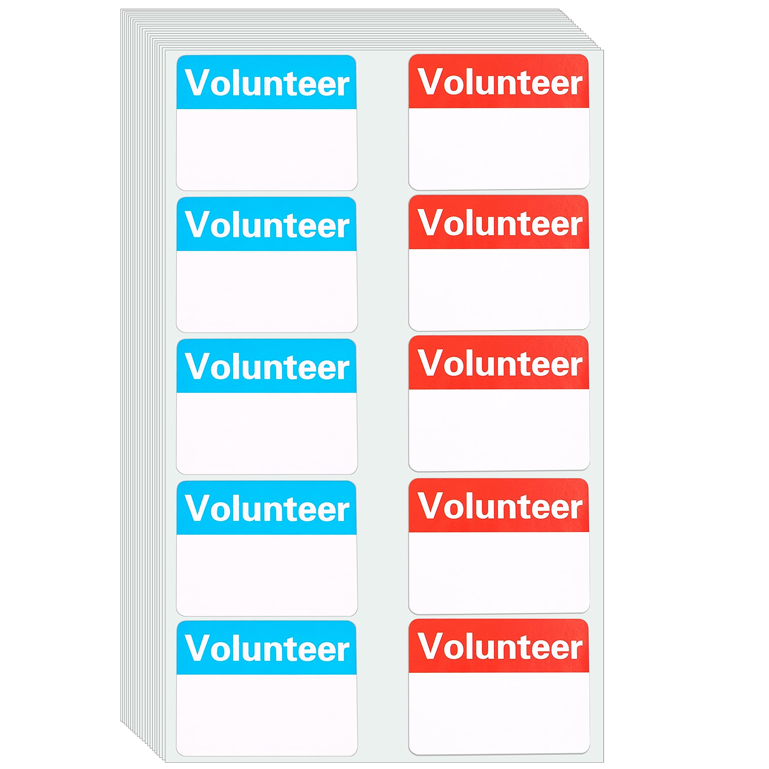 Etiquetas de identificación autoadhesivas para controlar accesos de voluntarios 8
