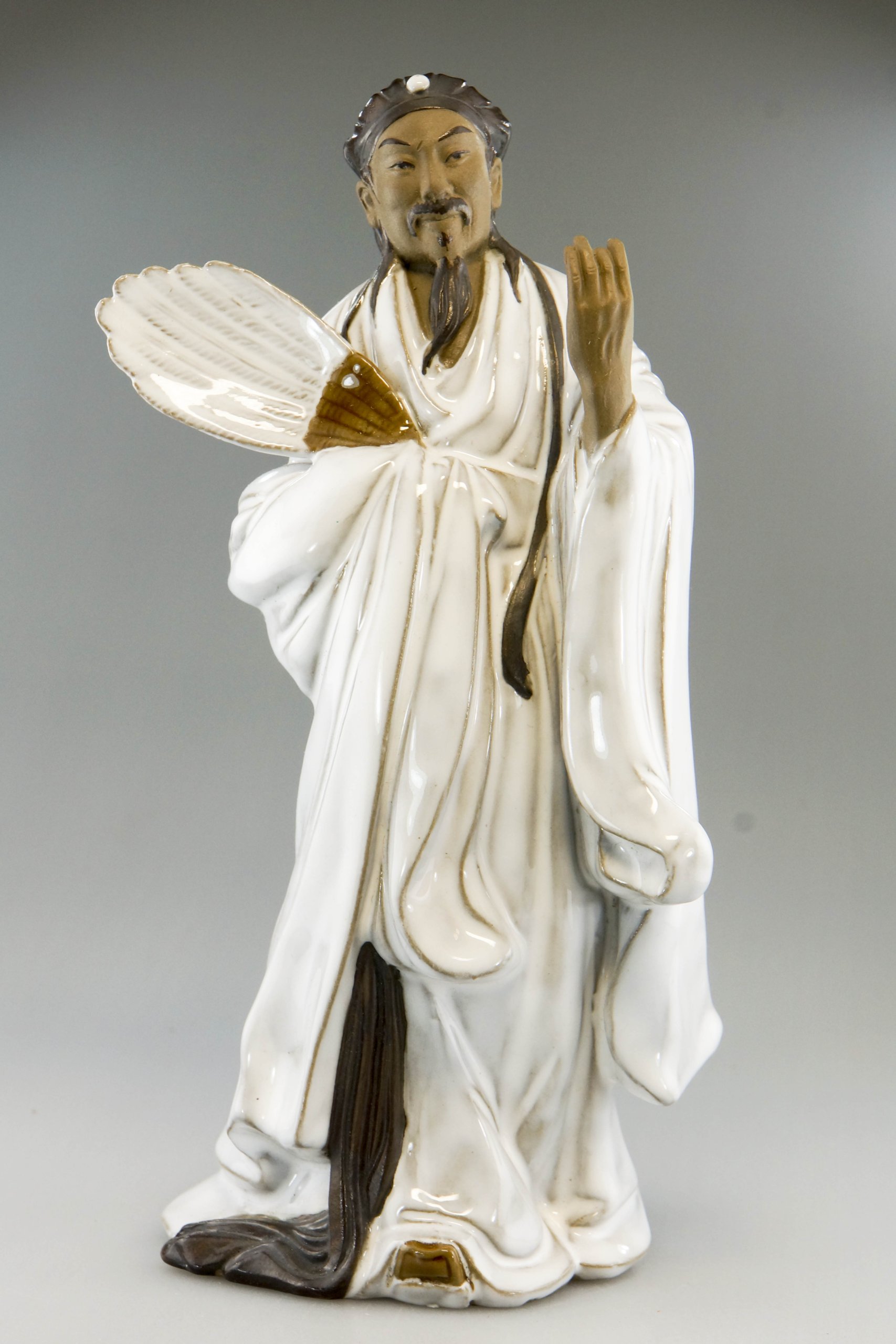 諸葛亮孔明　陶器製人形 諸葛亮孔明 陶器製人形