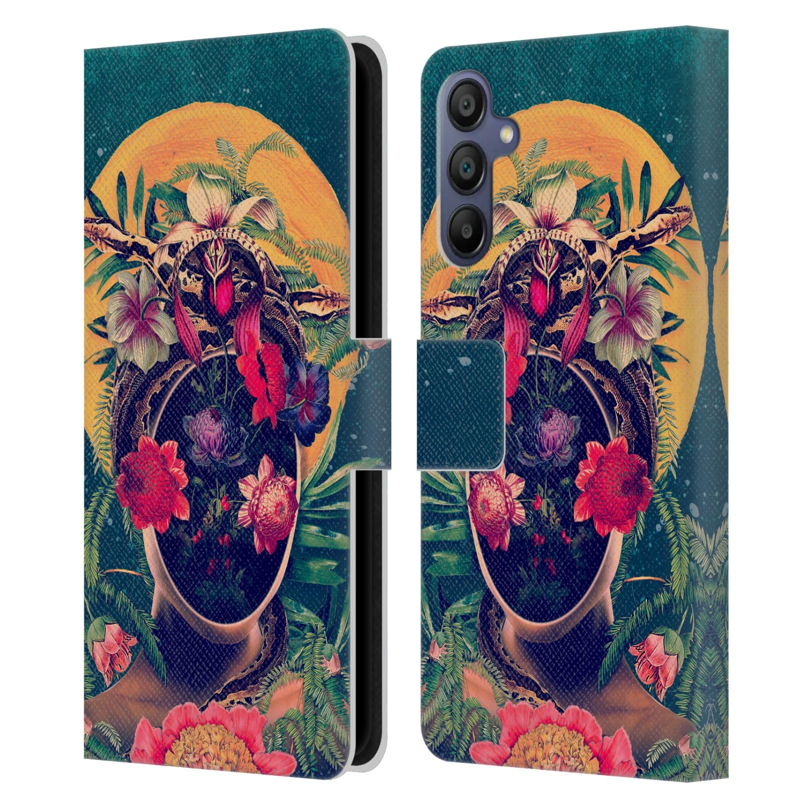 Carcasa de cuero Samsung Galaxy A15 Riza Peker funda libro resistente elegante 7