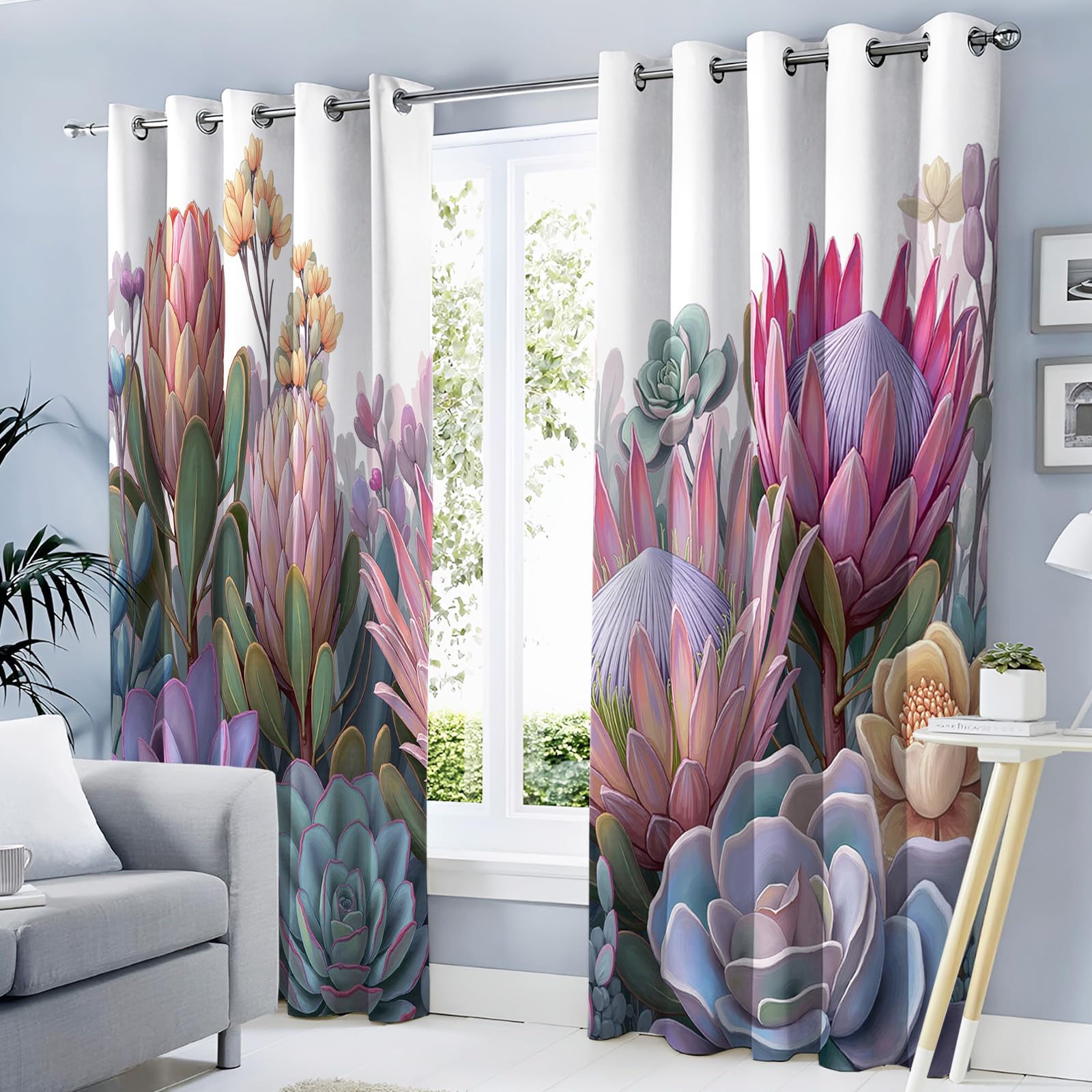 Rideaux fleurs sauvages antibruit pour retrouver le sommeil dans sa chambre