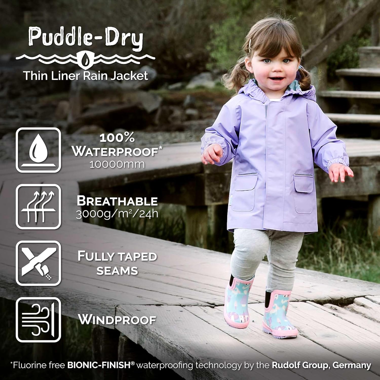 JAN & JUL Waterproof Rain Jacket, Raincoat for Kids