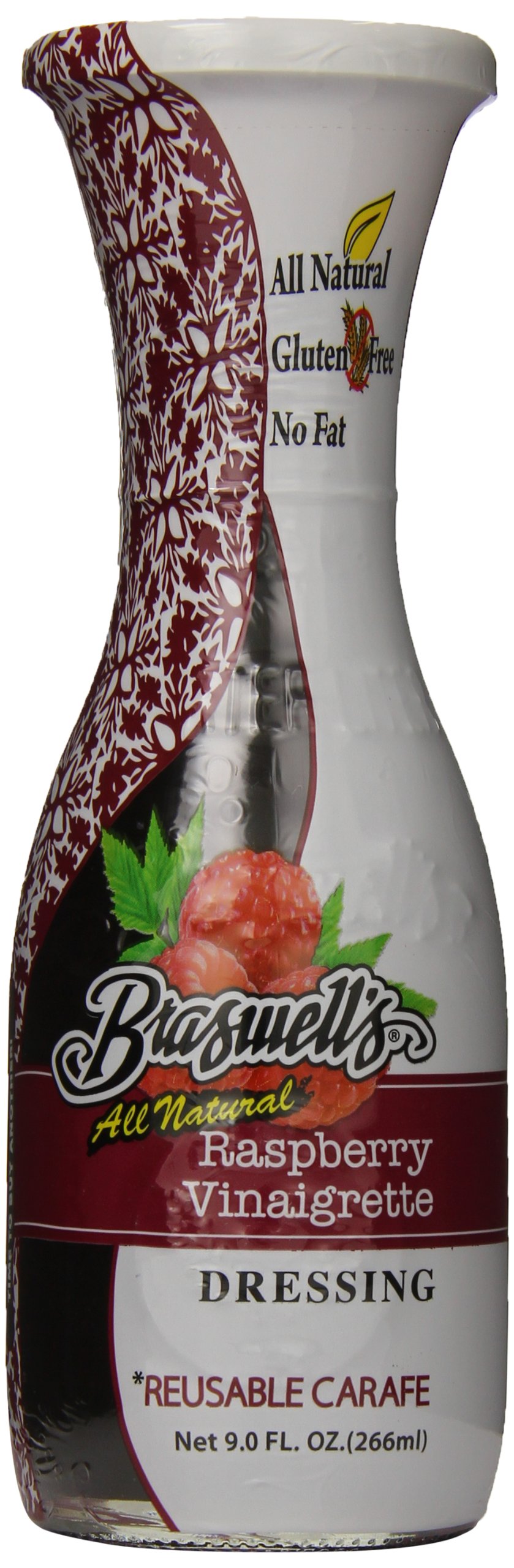 Braswell Dressing Carafe, Raspberry, 9 Ounce (Pack of 6)
