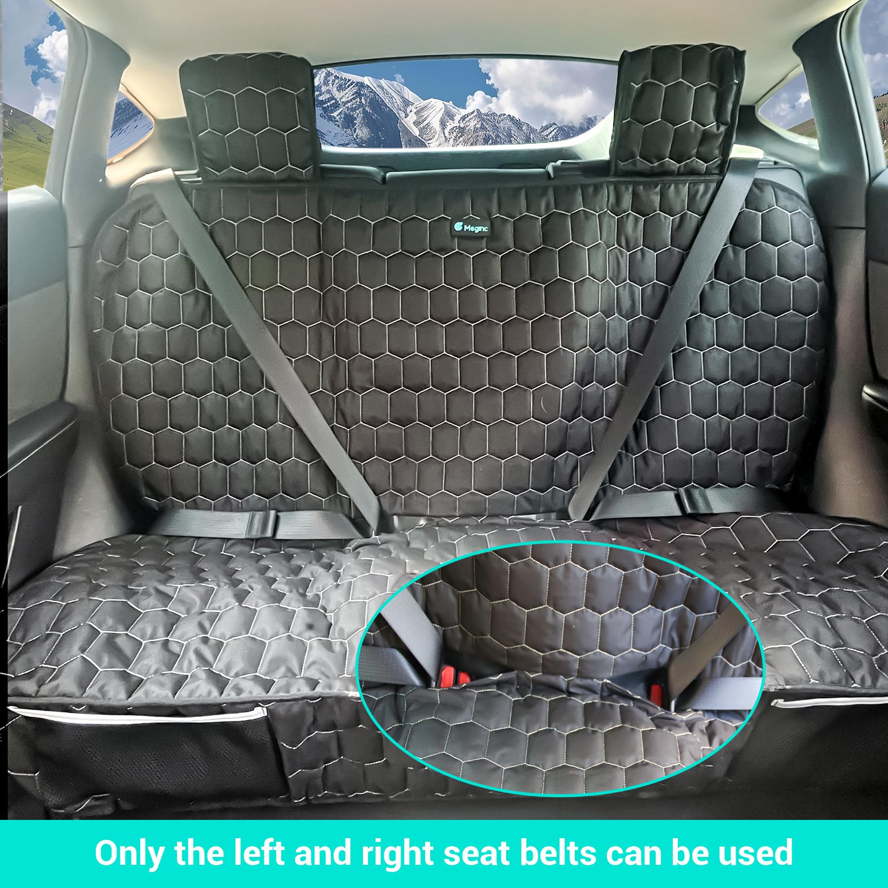 Dog Seat Covers For Tesla Model 3 & Y Back Seat With 2 Pack Door Protectors 100 Waterproof Dog Hammock For Tesla With Mesh Window Headrest Protection Prevents Scratches And Scuffs Hbaq2976 - View #11