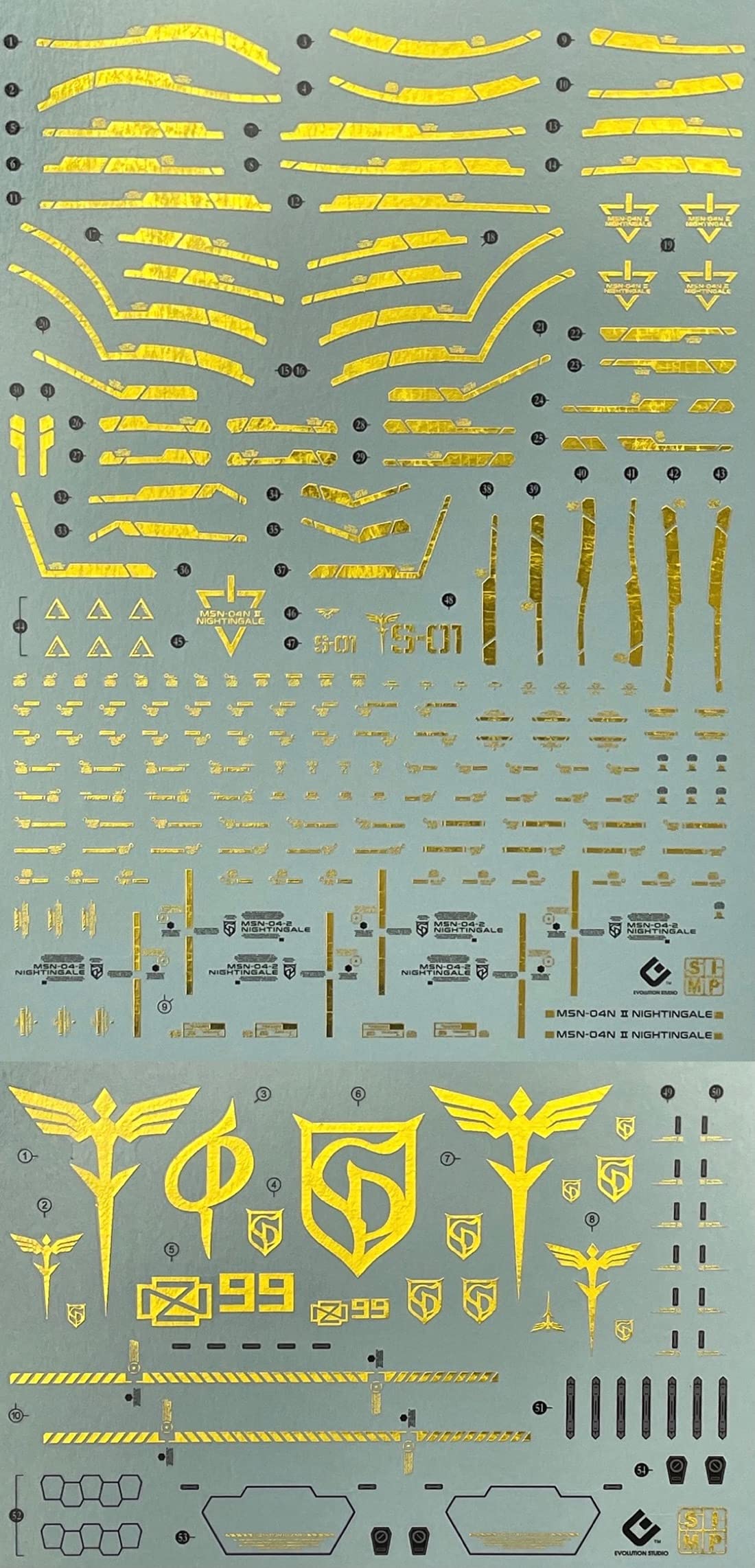 Amazon | 金メッキ!! HG RG MG PG RE HiRM ロボット MS ディテール 