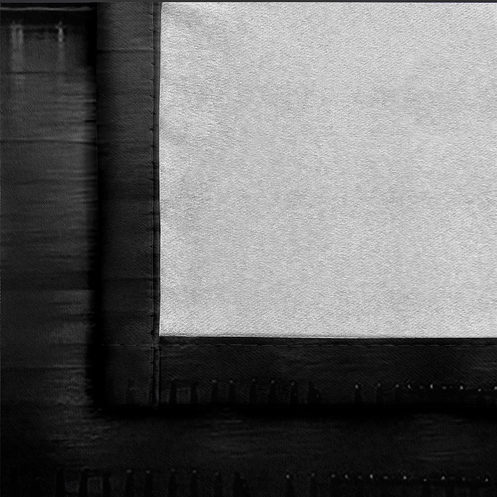 Rideau de Fenetre Interieur Salle de Bain, Rideau Boheme Exterieur Gris Foncé Paysage de Construction de La Ville Côtière Polyester Lot de 2 468x214cm