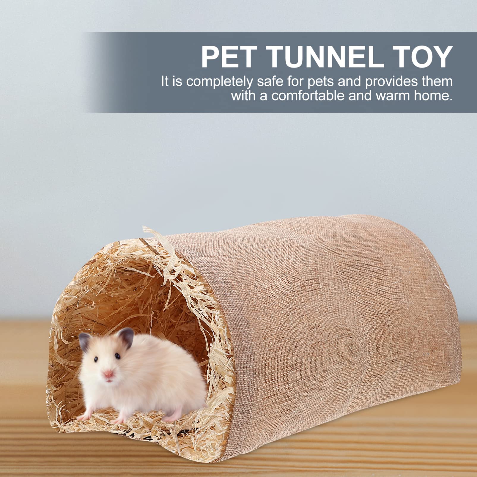 FRCOLOR 2stücke Hamster Schlafnest Wärme Und Komfort Für Kleintiere Tunnelspielzeug Aus -freiem Material Für Hamster Und Meerschweinchen Kompakte Für Käfige Und Ecken