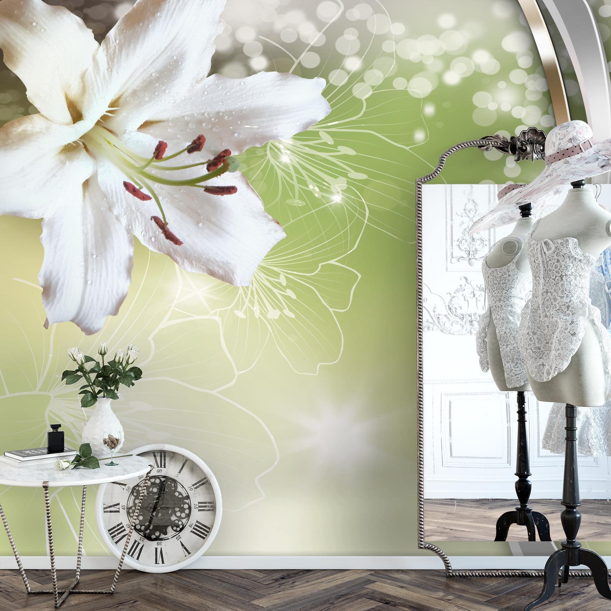 XHXI 3D Behang Fantasie Bloemen Behang Mode Slaapkamer Keuken Behang 3D Effect Mural behang slaapkamer Woonkamer fotobehang muurschilderingen-350cm×256cm