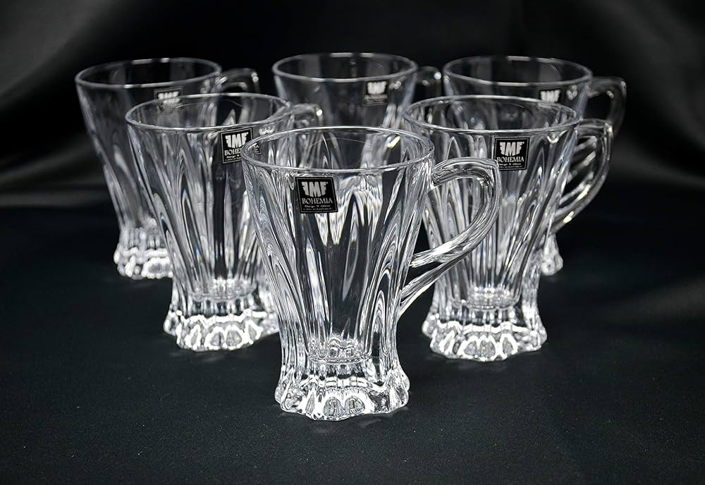 BOHEMIA　GIASS　MAIA A=B4736 Bohemia Glass Wine Glass 2 Piece Made in CZECH