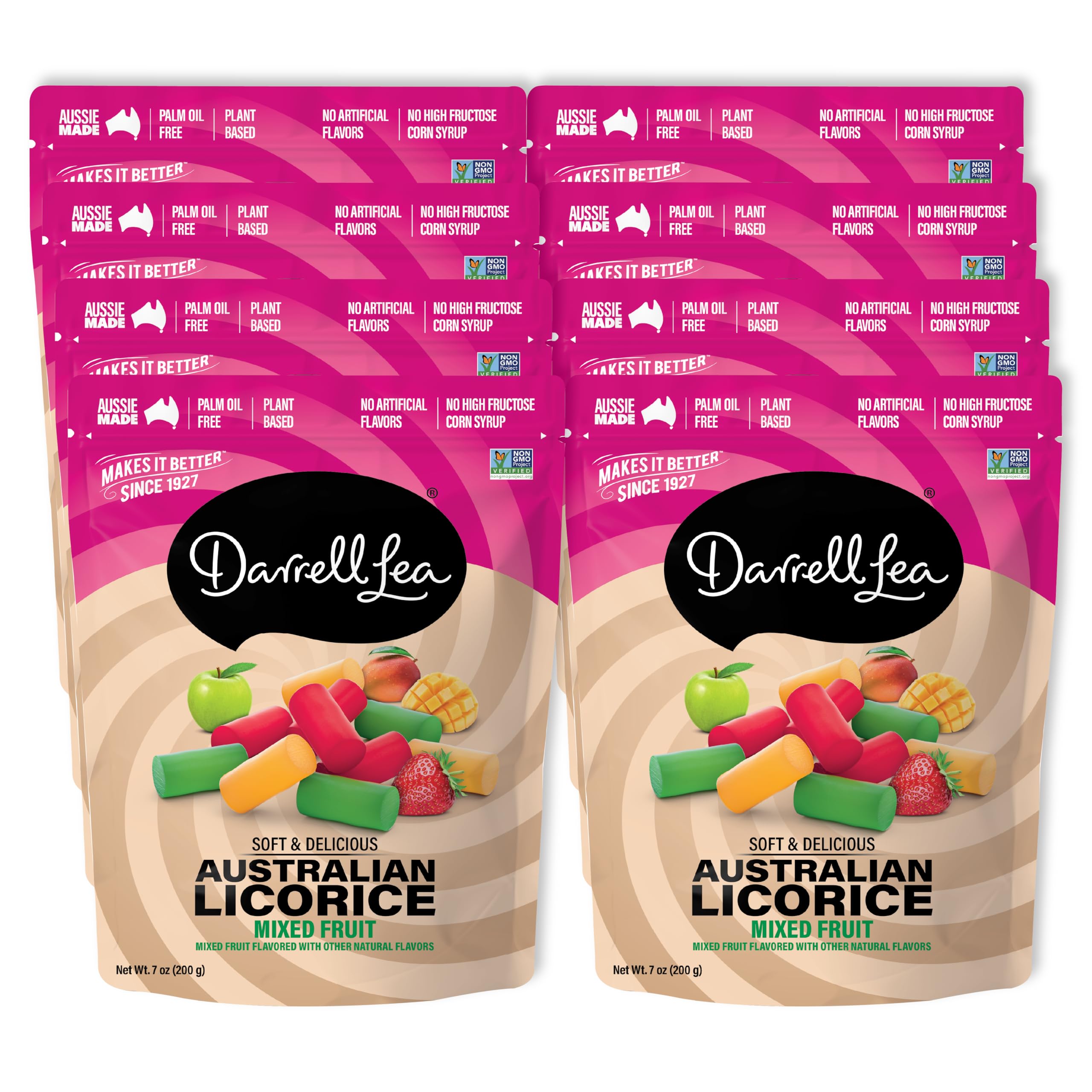 Darrell Lea Mixed Liquorice 8 x 200g
