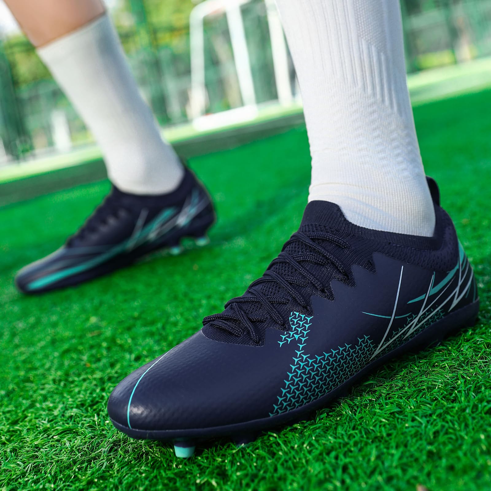 Zapatos de Fútbol para Hombre Botas de Futbol Tacos Calzado de Fútbol Zapatillas de Futbol Zapatillas Deporte Zapatos de Entrenamiento Talla 39-45
