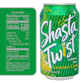 Shasta Lemon Lime Twist 12 pk, 12 oz