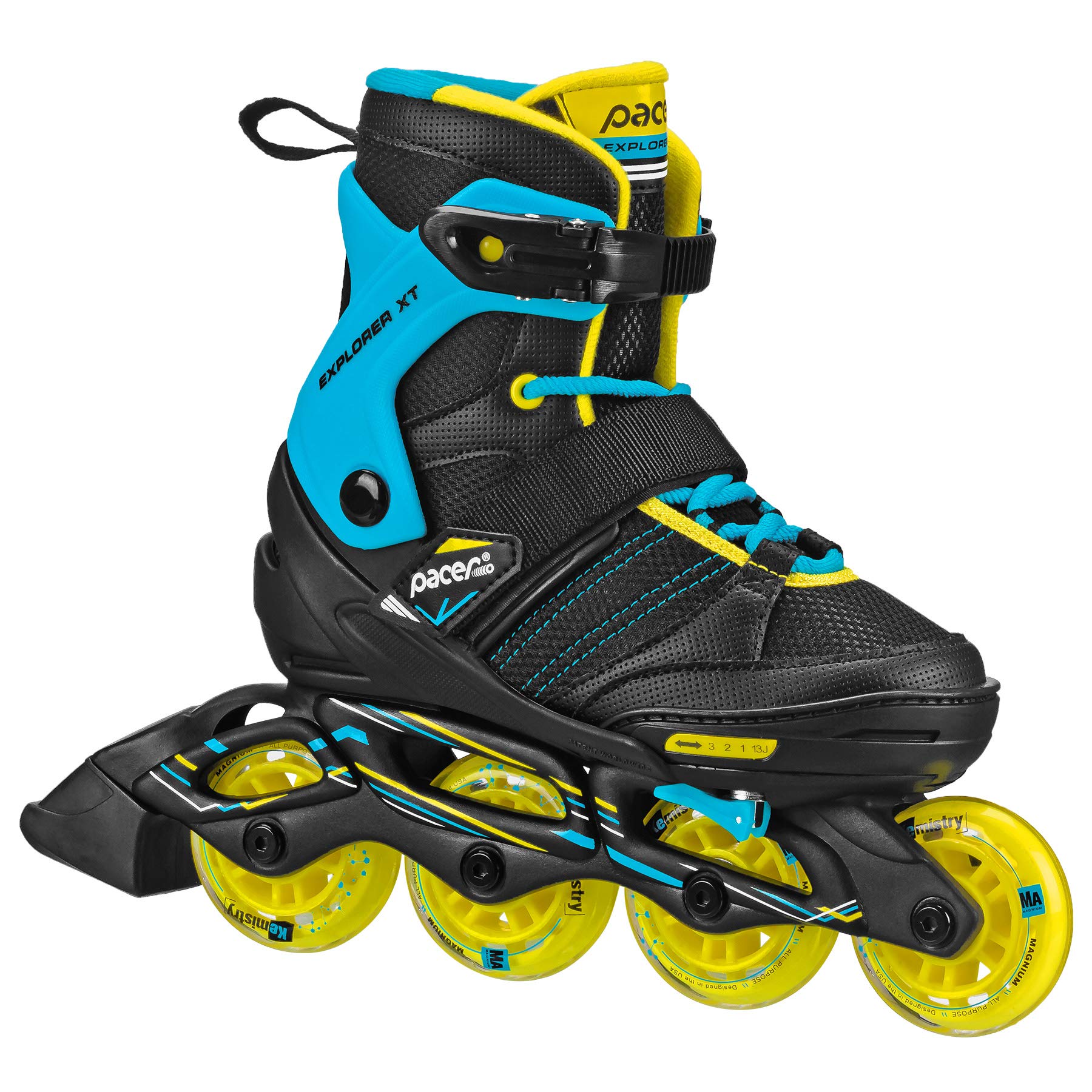 Pacer Explorer Children's Youth Inline Adjustable Skates (boy Medium)