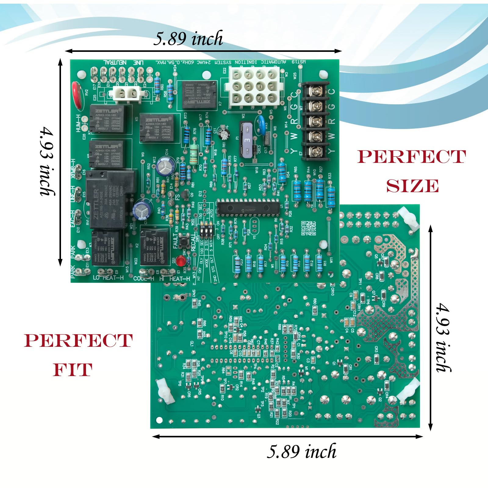 PCBBF162S Carte de commande de four 50M56-743 de rechange pour circuit de commande de four Goodman, PCBBF132, PCBBF132S, 0130F00006, 0130F00006S, PCB00109, PCBBF109, PCBBF122, PCBBF122, PCBBF122 2S