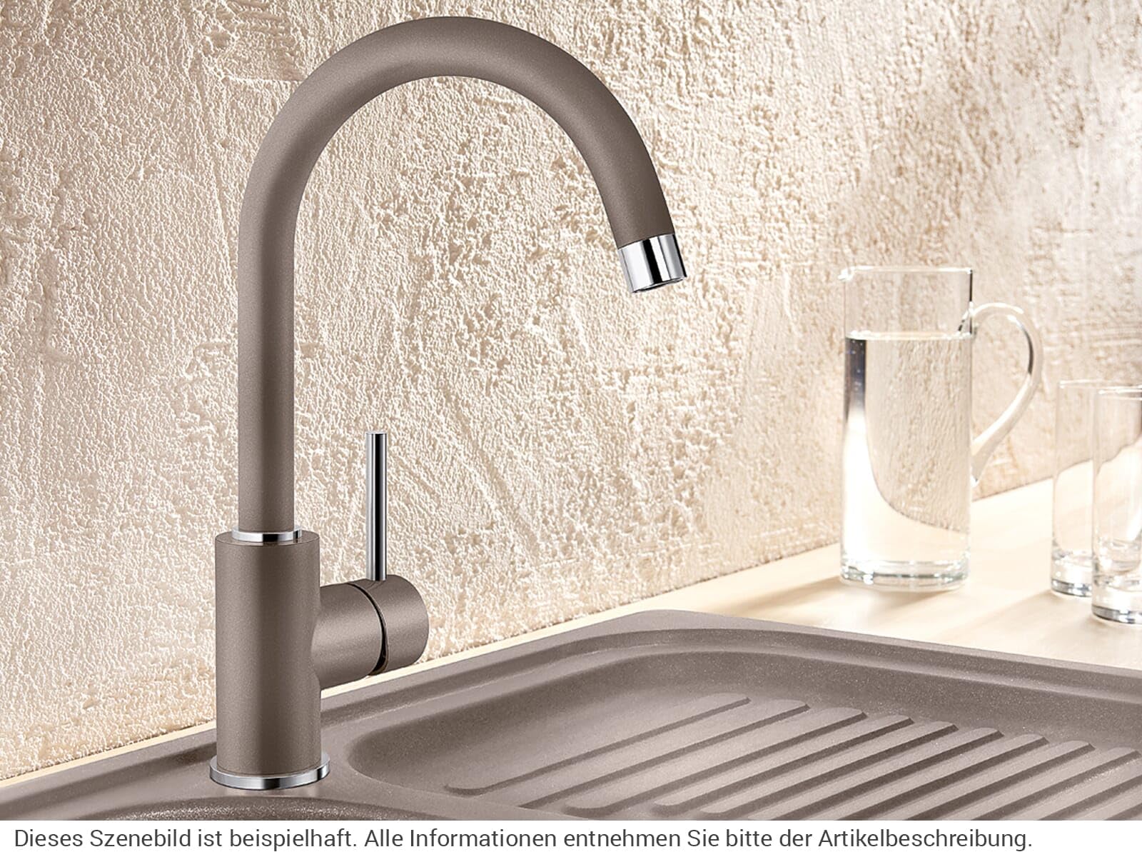 BLANCO 519418 MIDA - Rubinetto miscelatore, bianco, in Silgranit, ad alta pressione