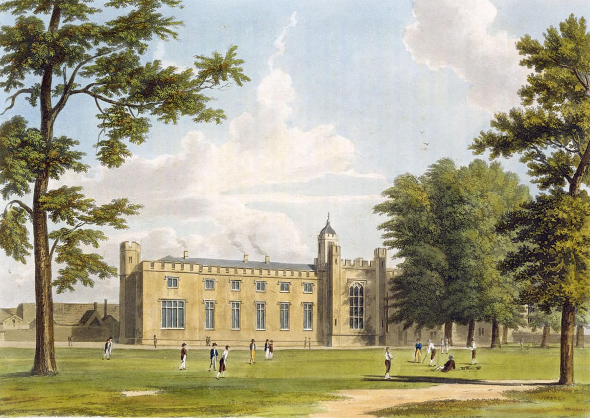 ARTXLXXBN Famous Print Painting Colorful Art Print View of the Southern Schools by William Westall Canvas Art Decorations for Home Decor 60x90cm