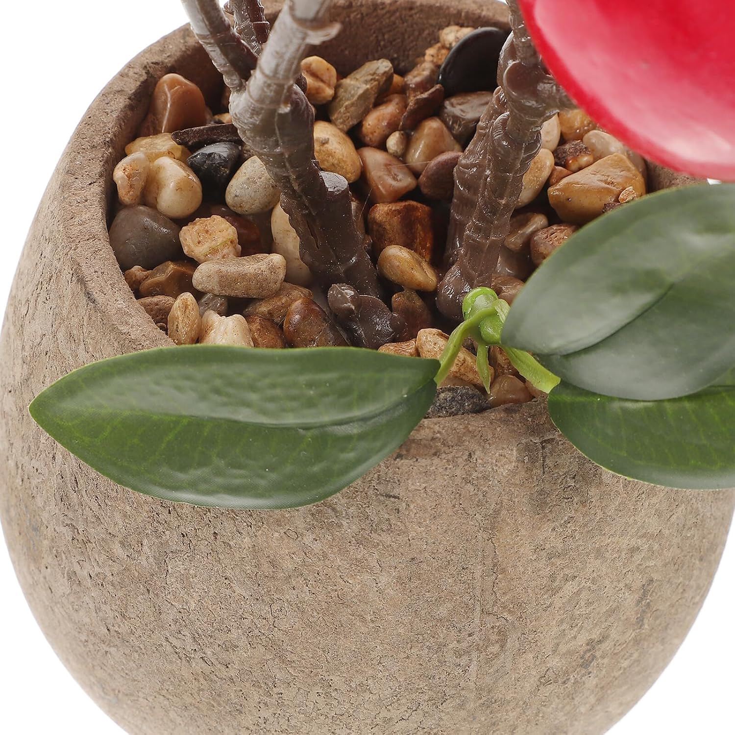 Wakauto Realistic Artificial Potted Fruit Tree, Faux Fruit Plant Decor for Home and Office, Decorative Potted Plant Ornament for Tabletop and Shelf Display