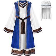 ReliBeauty Boys Saint Joseph Shepherd Costume for Kids with Vest and Headpiece