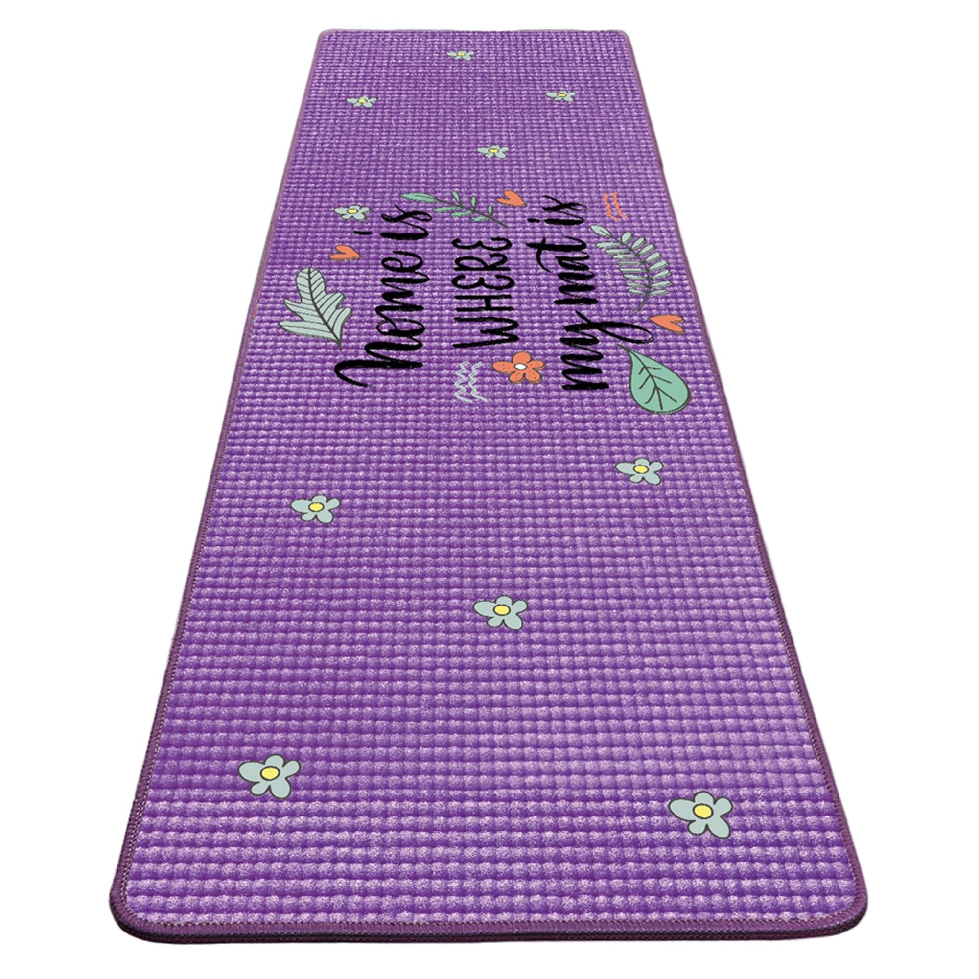 Well Home Mobiliario & Decoración Unisex Bunt Yogamatte, Violett