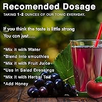 Vista 8 de Tonic Man Tónico orgánico de bienestar antiguo hecho con vinagre de sidra de manzana crudo, zumos de manzana y uva orgánicos kosher con 12 hierbas