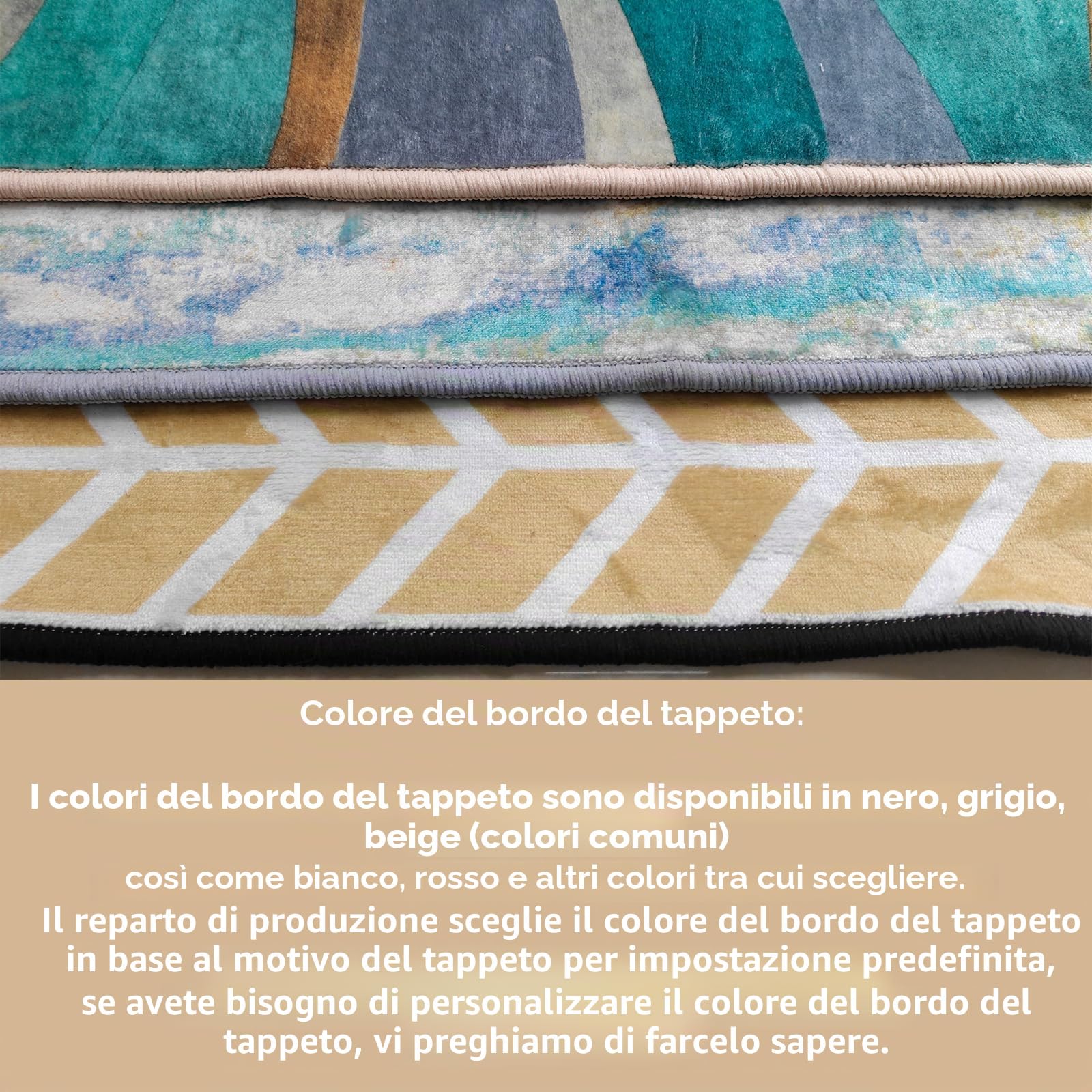 Tappeto quadrato per soggiorno, 140 x 140 cm, lavabile, tappeto per pavimento, sala da pranzo, tavolino da caffè, multicolore, blu, rosso, giallo, blu, geometrico, vintage