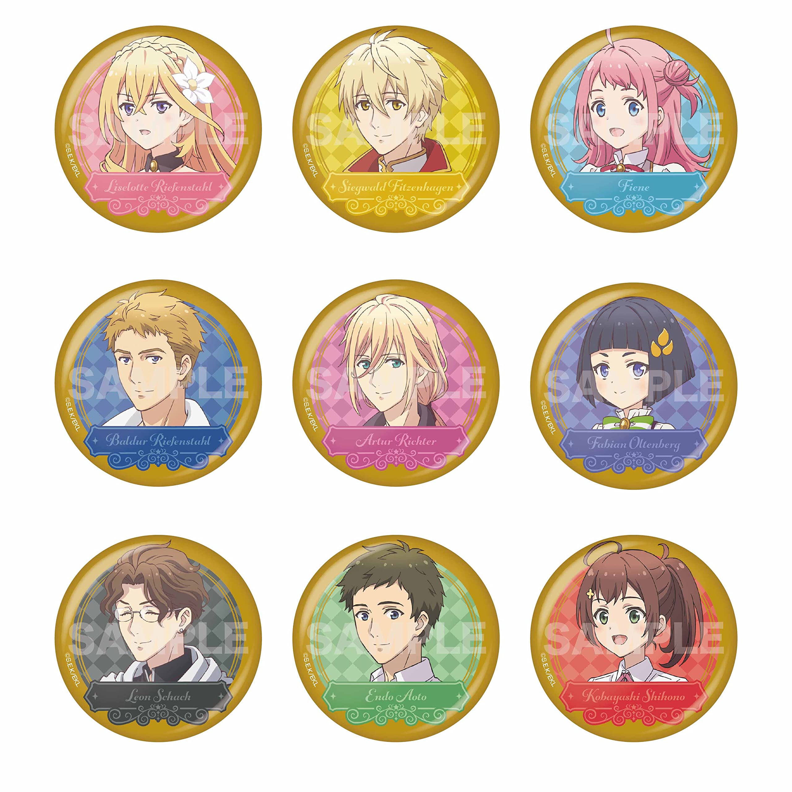 Amazon | [アニメキャラクター] ツンリゼ メタリック缶バッジ 全