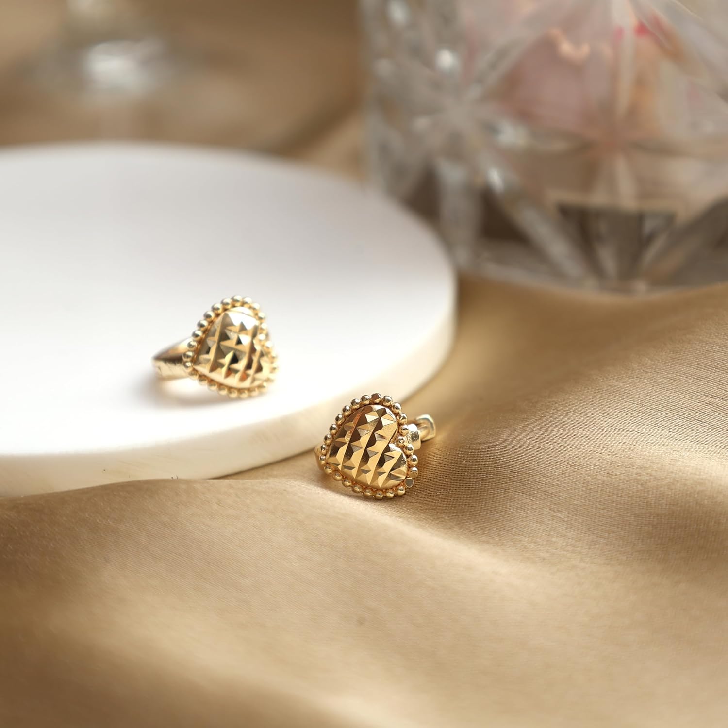 Gempires Lightweight Chunky Huggie Earrings Dainty Minimalist Dangle Jewelry Hypoallergenic Gold Plated Non-Tarnish Classic Design Everyday Wear Women Earrings - Image 3