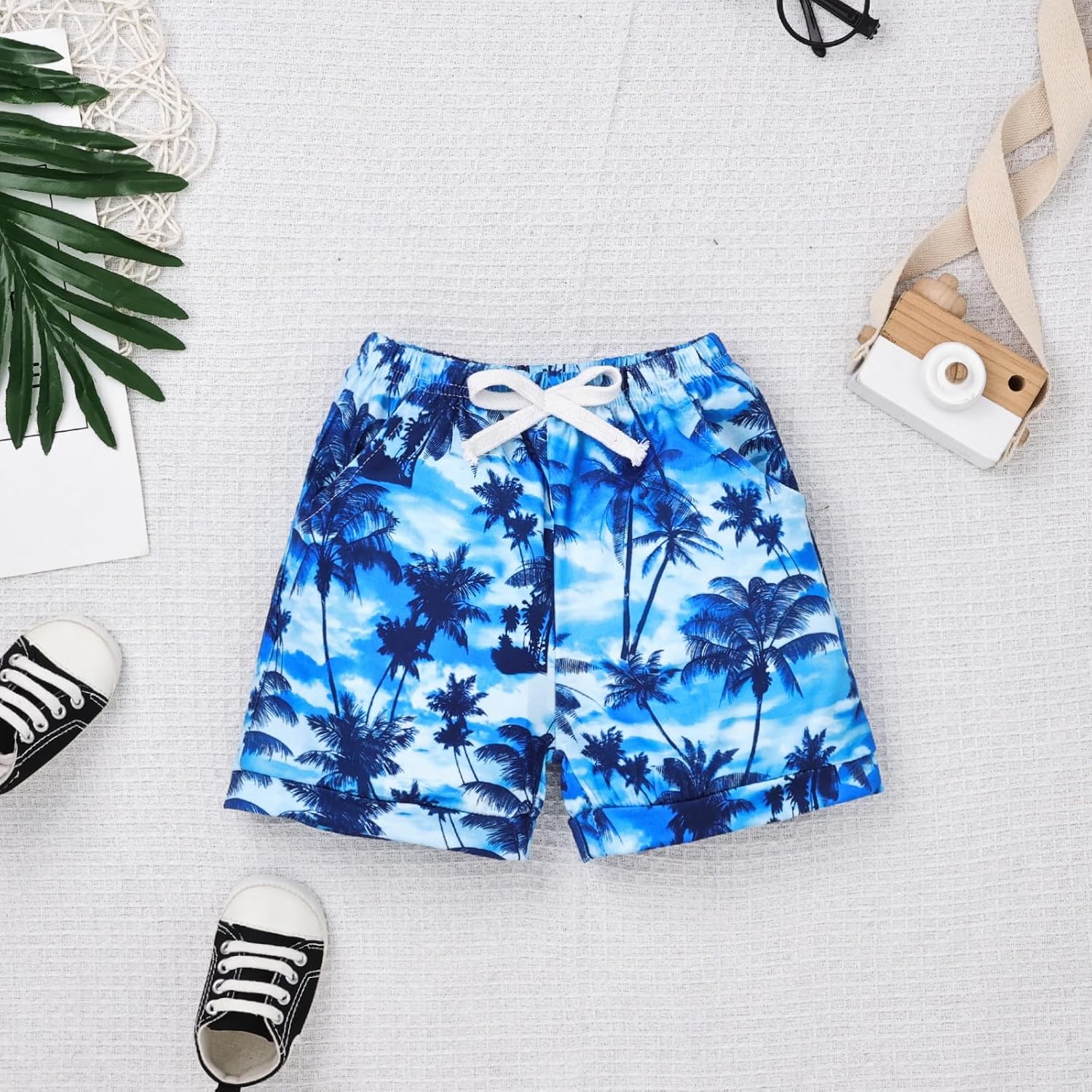 Baby Clothes Toddler Boy Summer Tropical Beach Outfits Sleeveless Tank Tops & Pocket Pant set 12 Months-4 Years old - Image 8