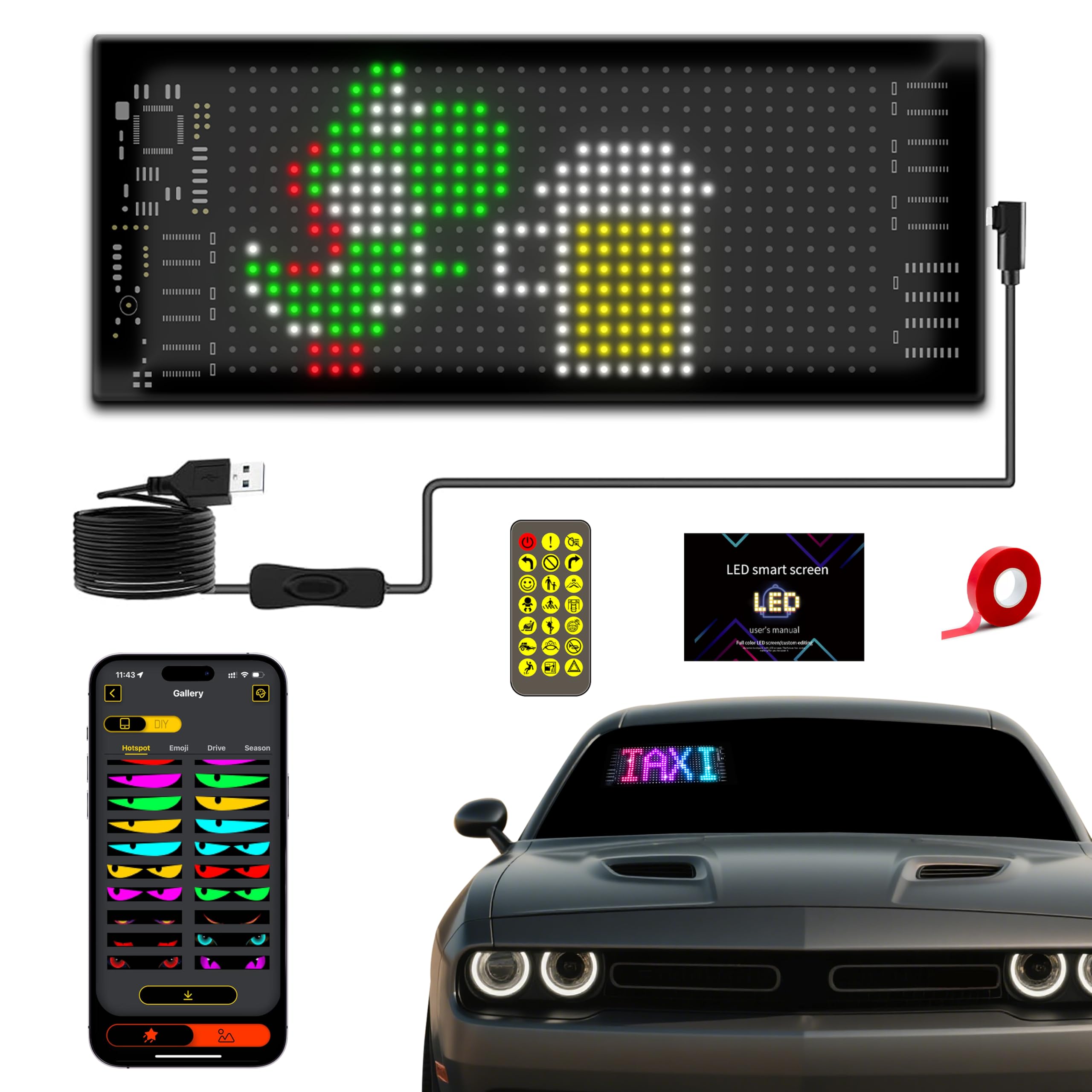Devil Eyes Light for Cars, 2.8