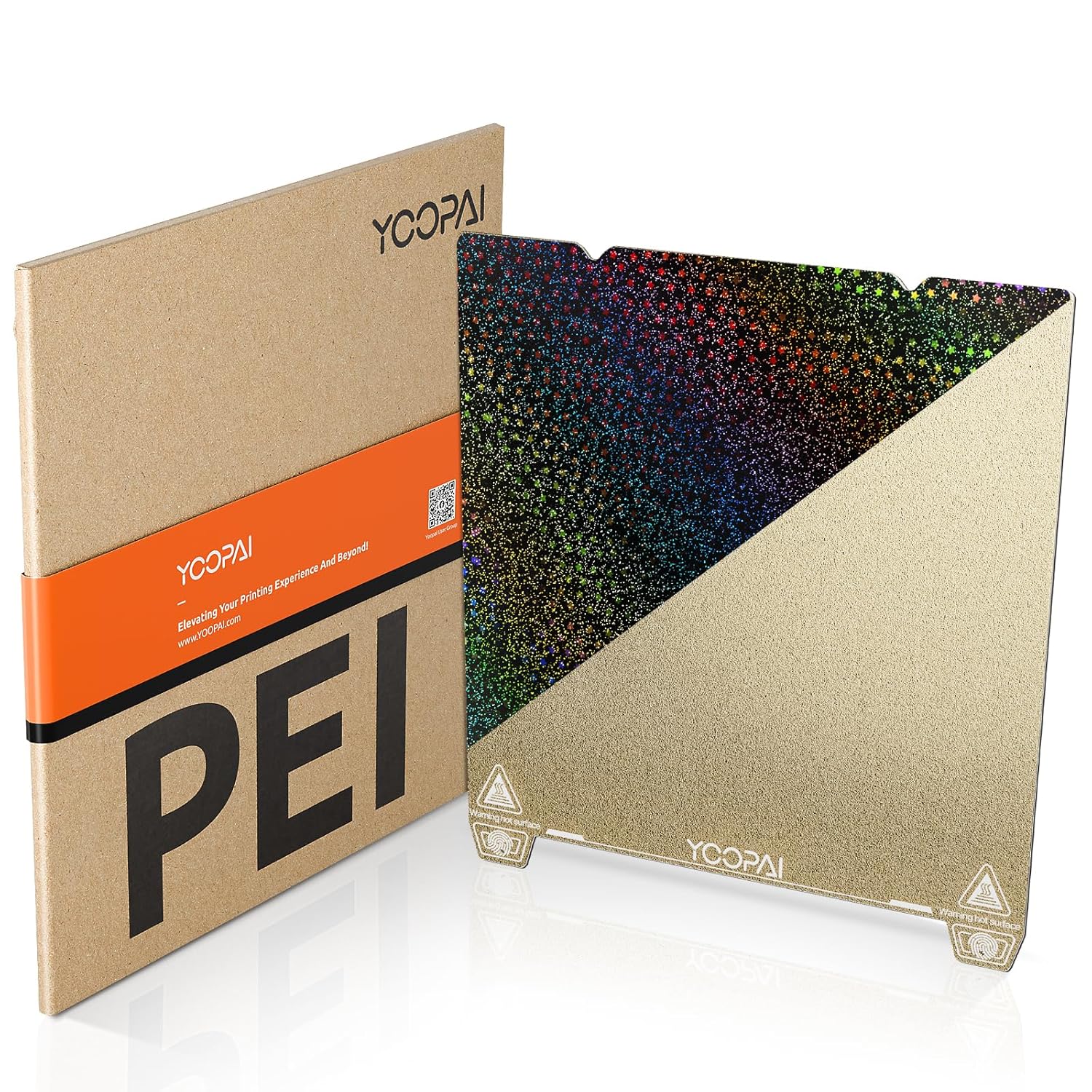 YOOPAI Double-Sided PEI + PEO Sheet and Flexible Magnetic Build Plate, 235x235mm...