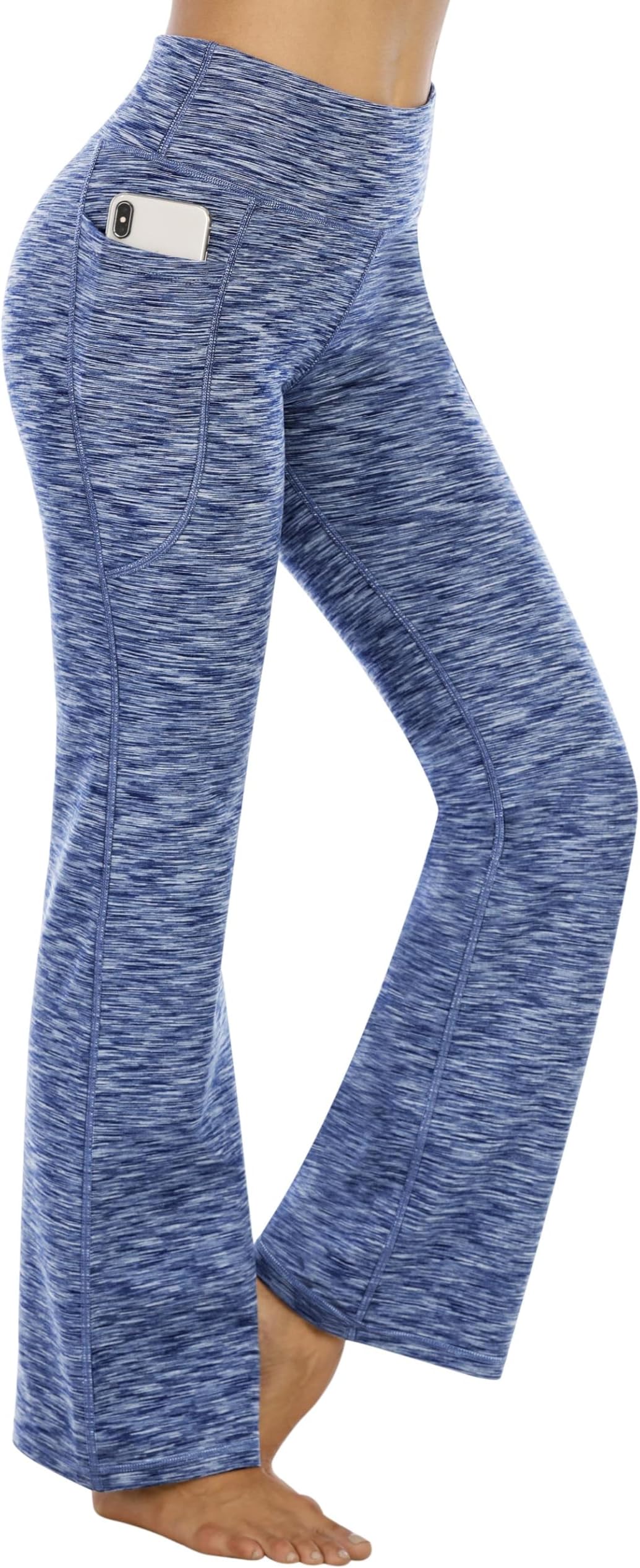 Heathyoga 28''/30"/32" Yoga Pants Women with Pcokets Wide Leg Yoga Pants for Woman Flare Leggings Bootcut Work Dress Pants