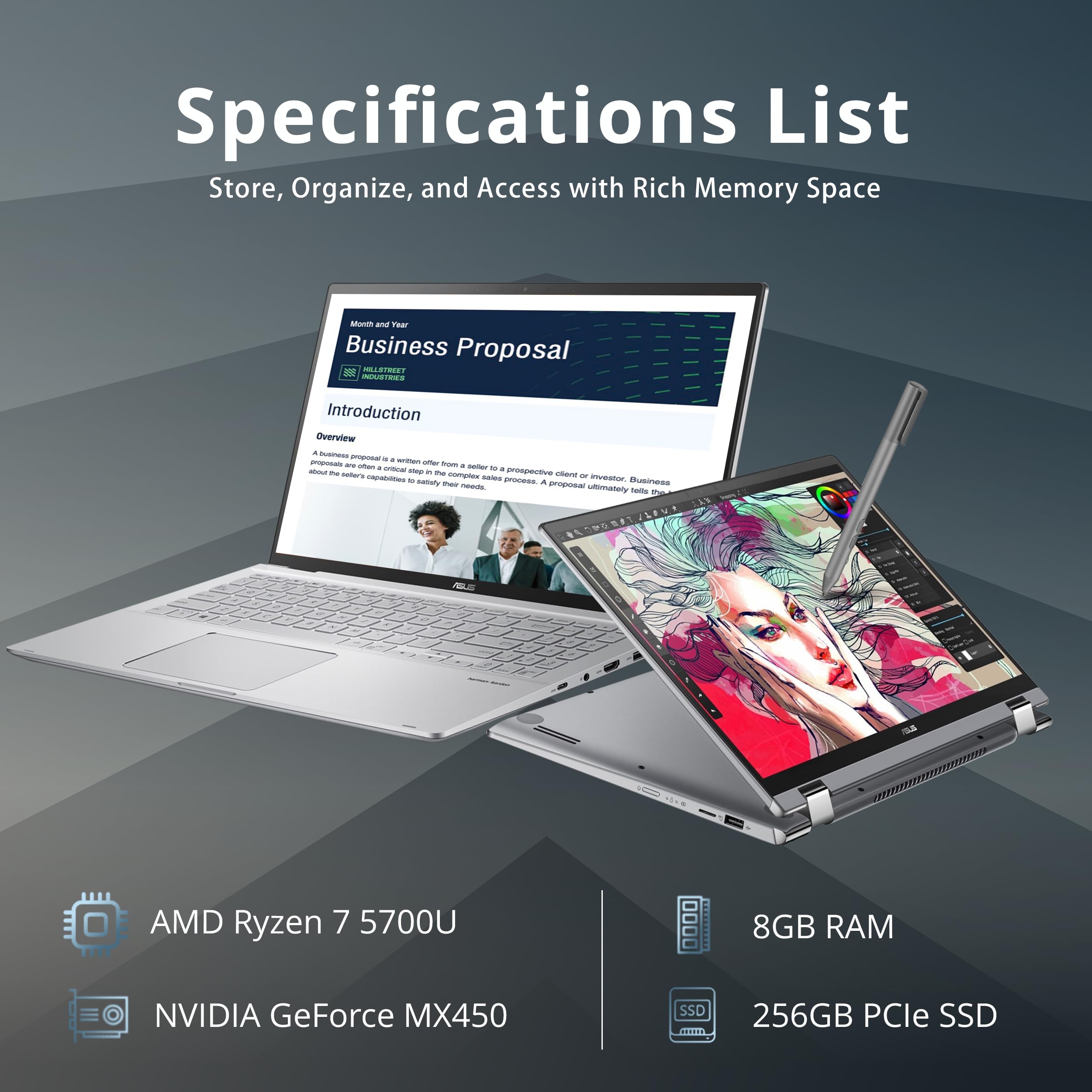 Amazon.com: ASUS Zenbook x360 2-in-1 15.6